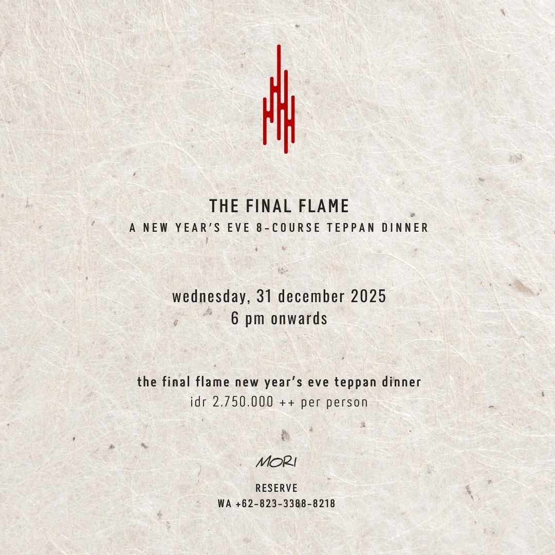 THE FINAL FLAME: Mori’s New Year’s Eve Teppan Dinner