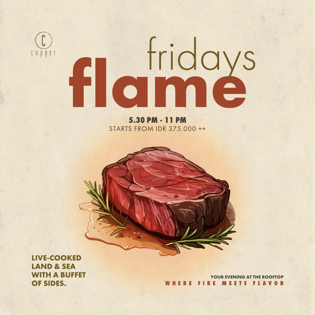 3 OCTOBER - FLAME FRIDAYS ROOFTOP BBQ