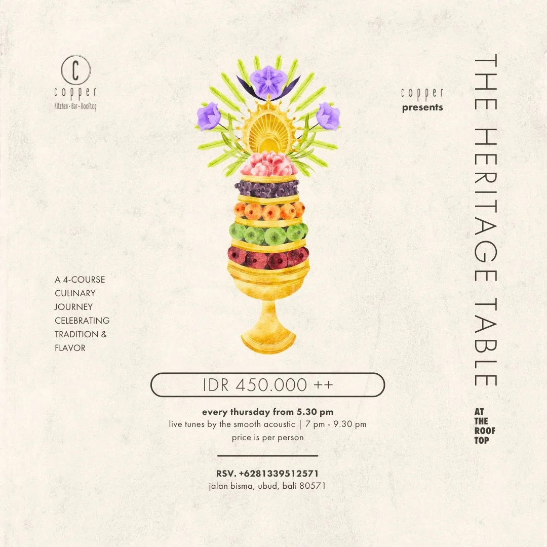 2 OCTOBER - THE HERITAGE TABLE