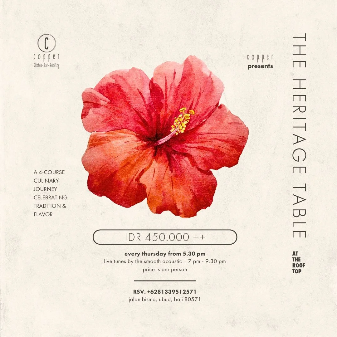 4 DECEMBER - THE HERITAGE TABLE