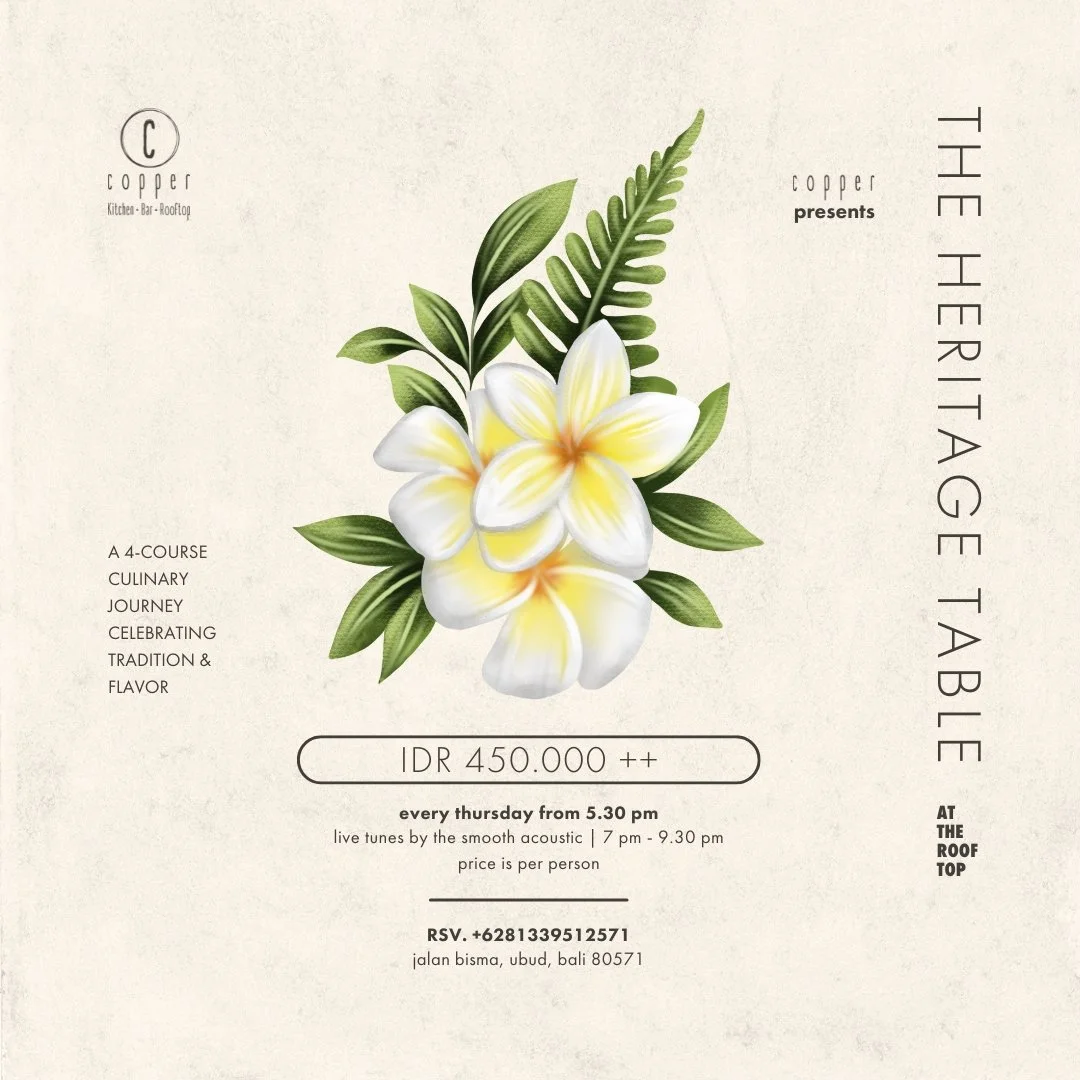 15 January - THE HERITAGE TABLE