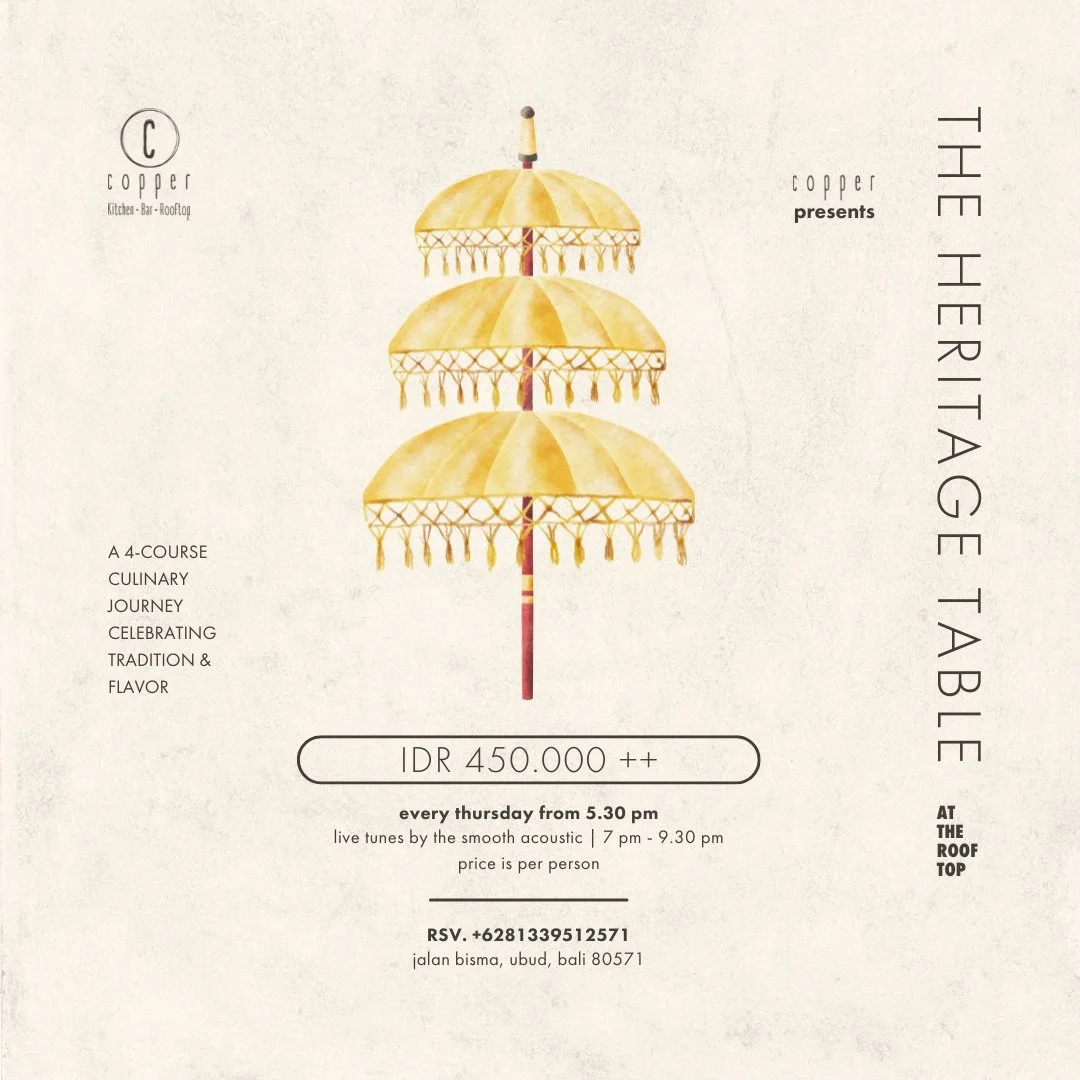 5 March - THE HERITAGE TABLE