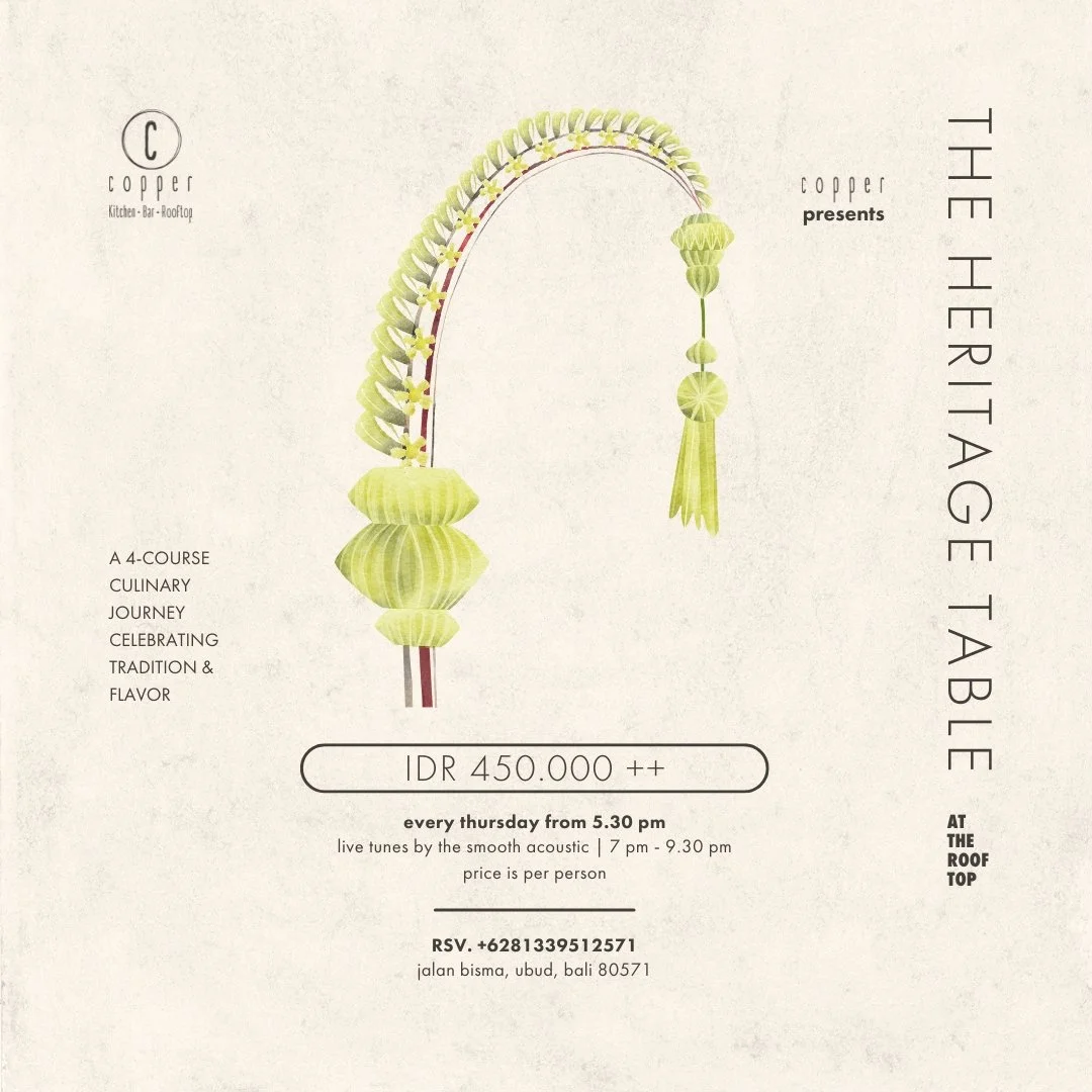 7 MAY - THE HERITAGE TABLE