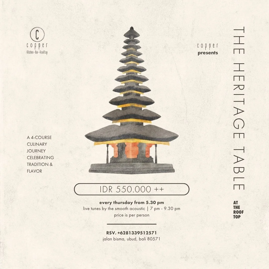4 JUNE - THE HERITAGE TABLE