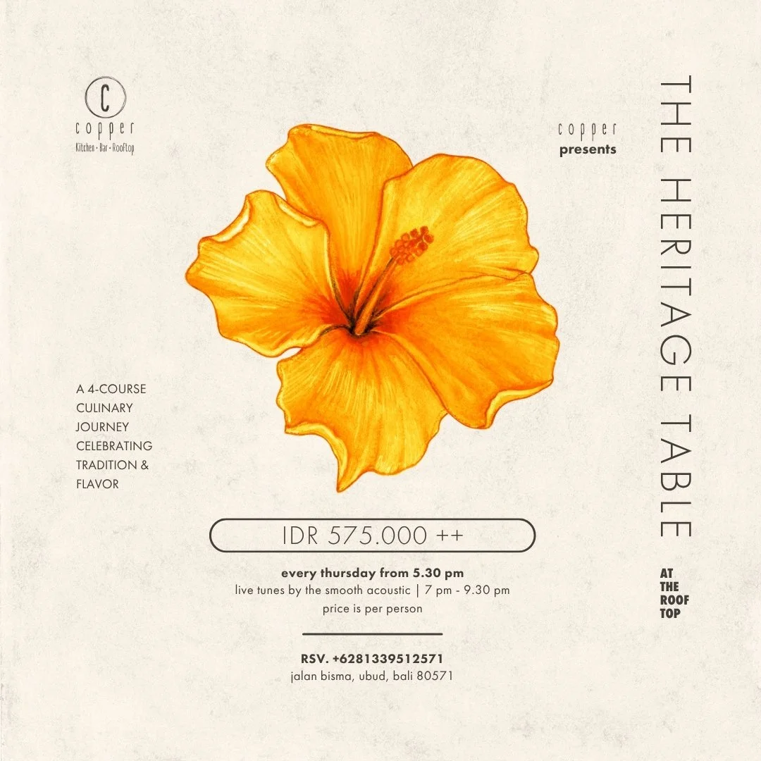 2 JULY - THE HERITAGE TABLE