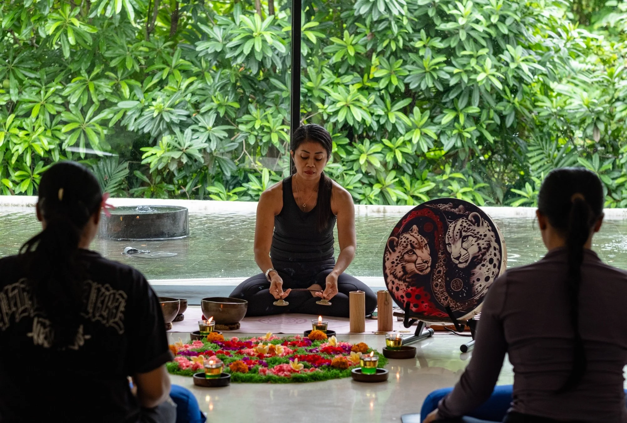 Candle Light Yin Yoga with Sound Healing session in Ubud