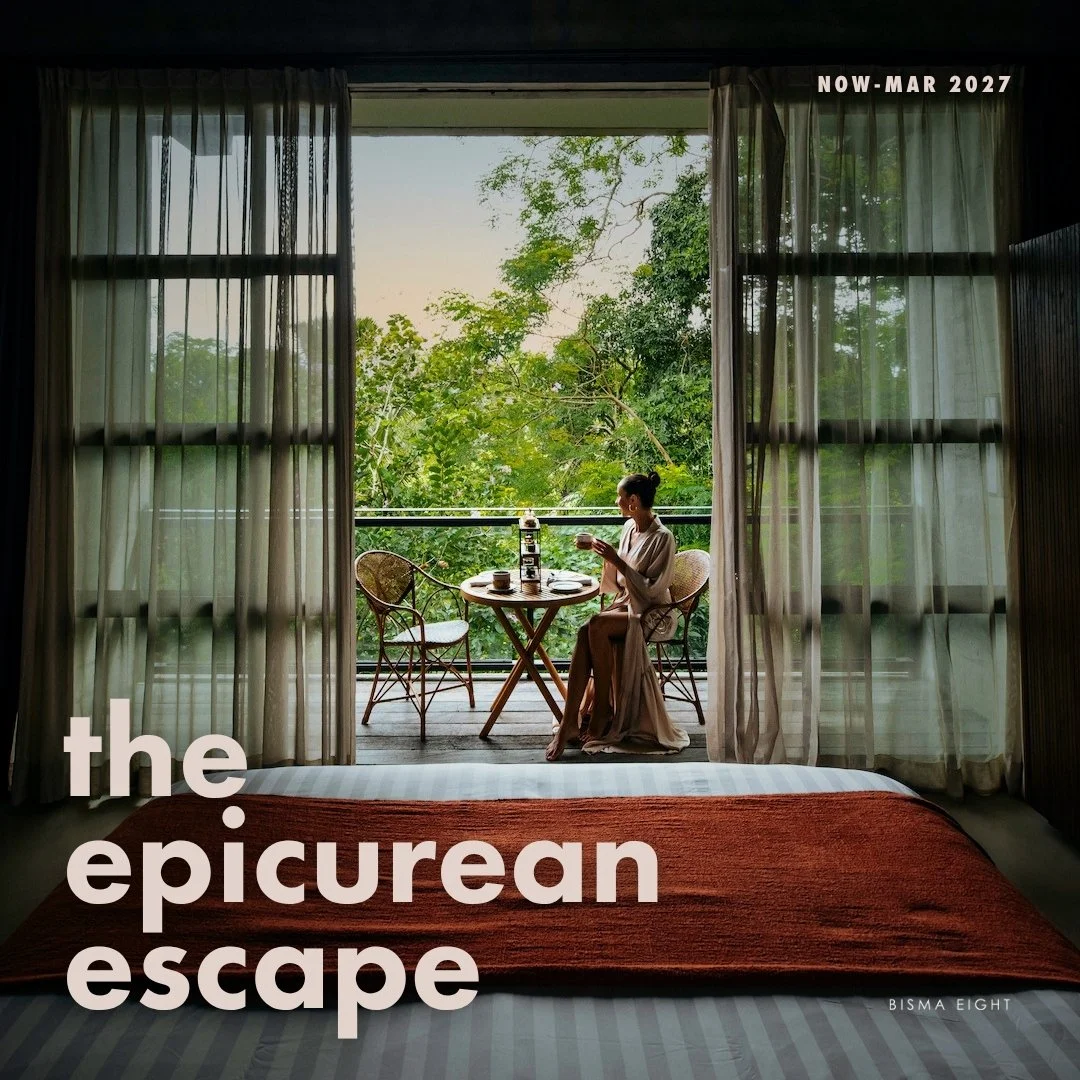 enjoying afternoon tea in the forest balcony in ubud