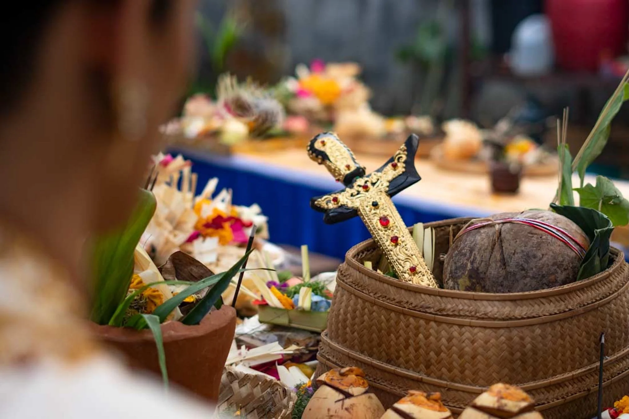Tumpek Landep, a sacred day traditionally associated with metal objects, tools, weapons, and the idea of sharpening the mind