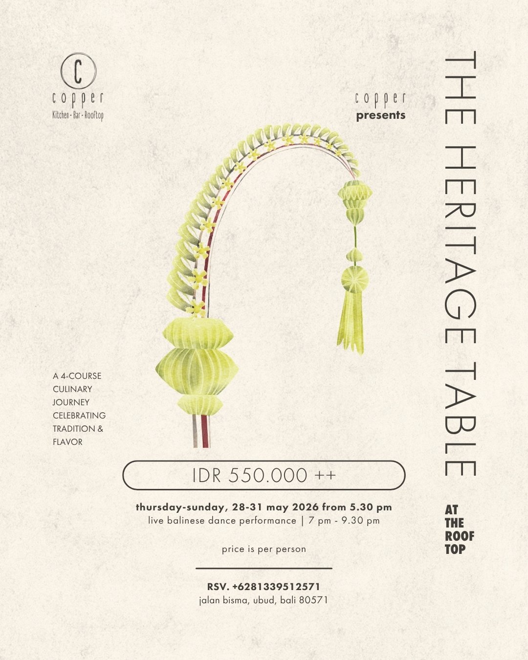 ubud food festival 28-31 may 2026 at copper ubud