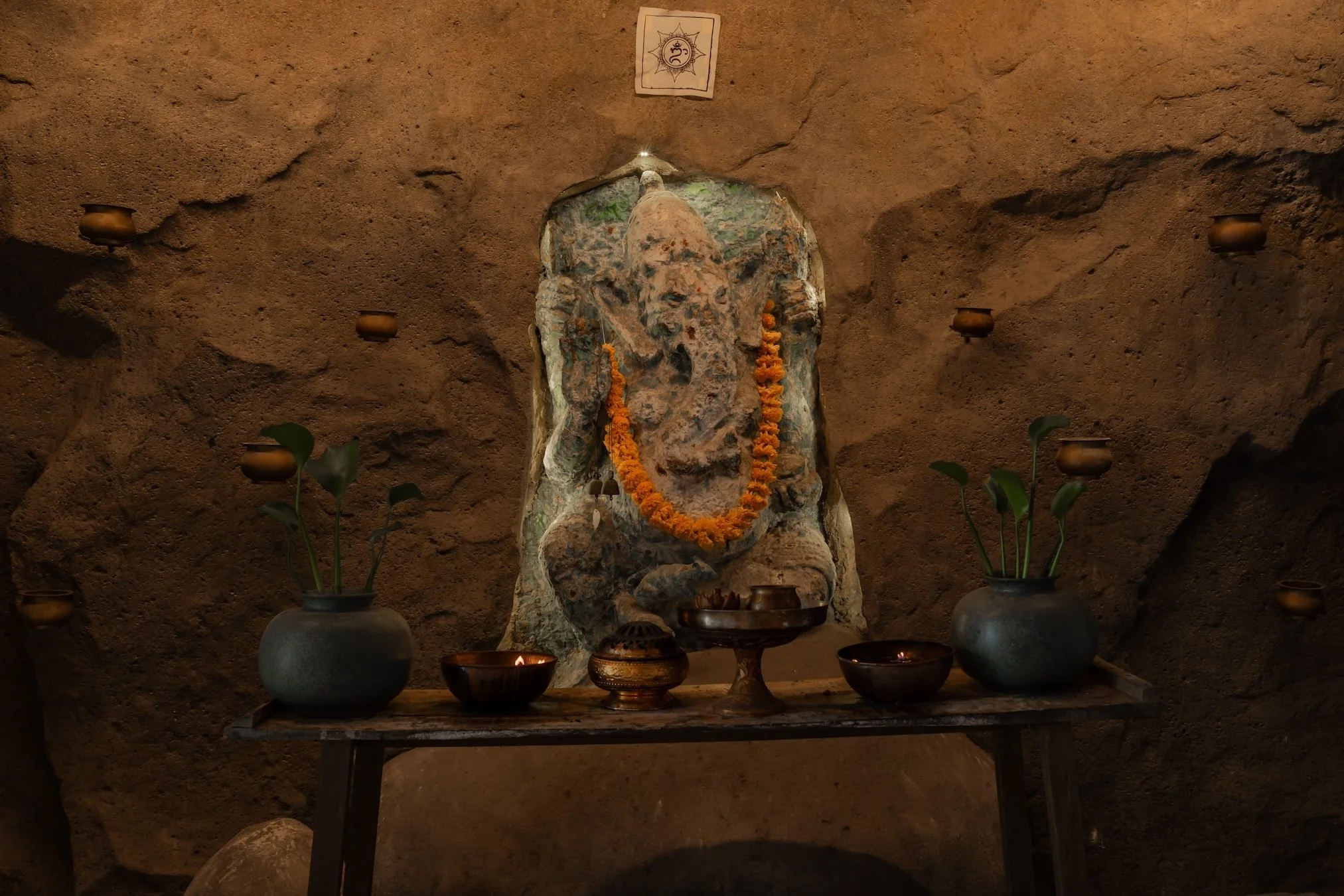 god ganesha at bisma eight hotel lobby ubud