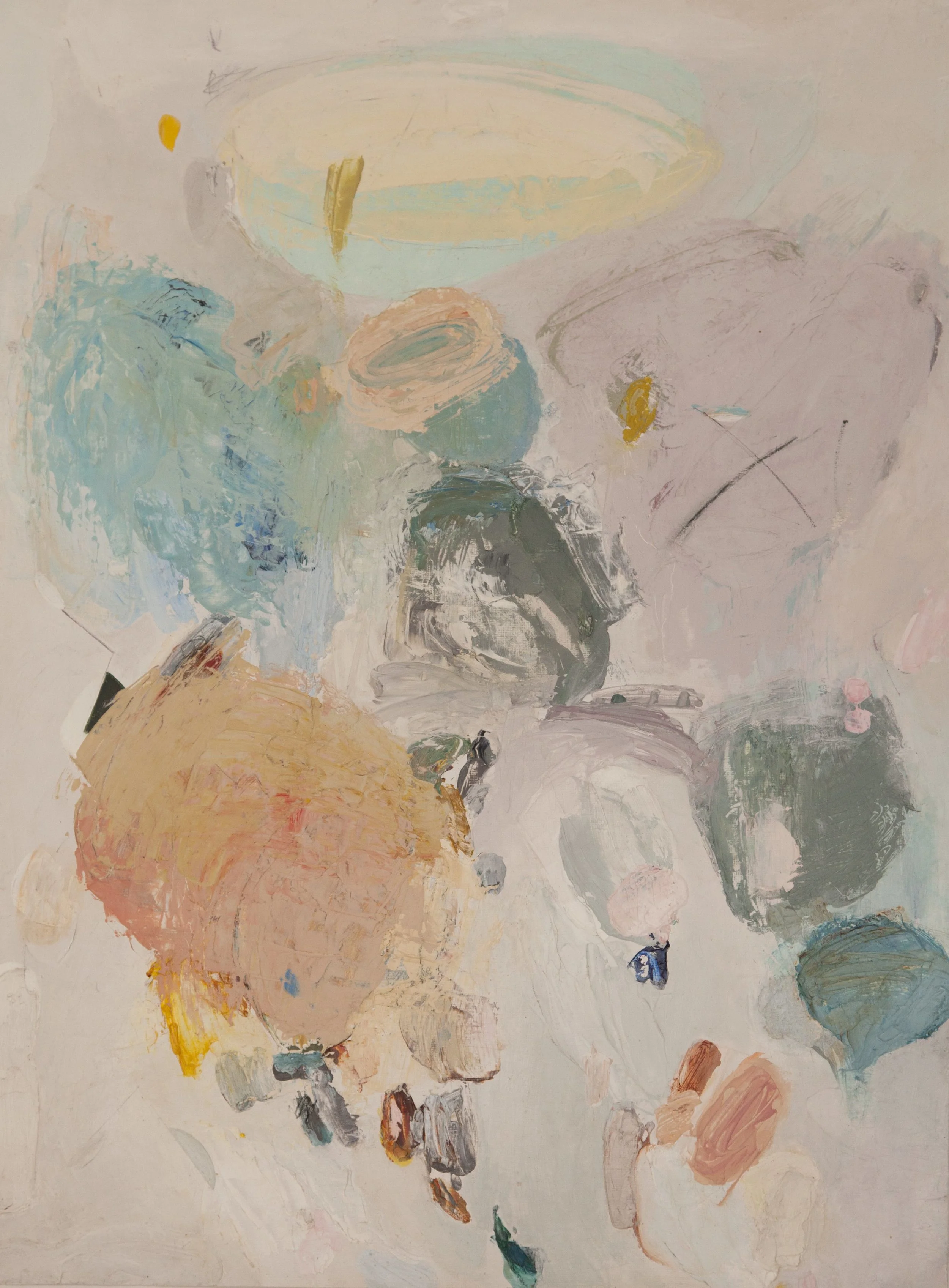 Entering the Room 24 x 18" acrylic and graphite on paper 2014
