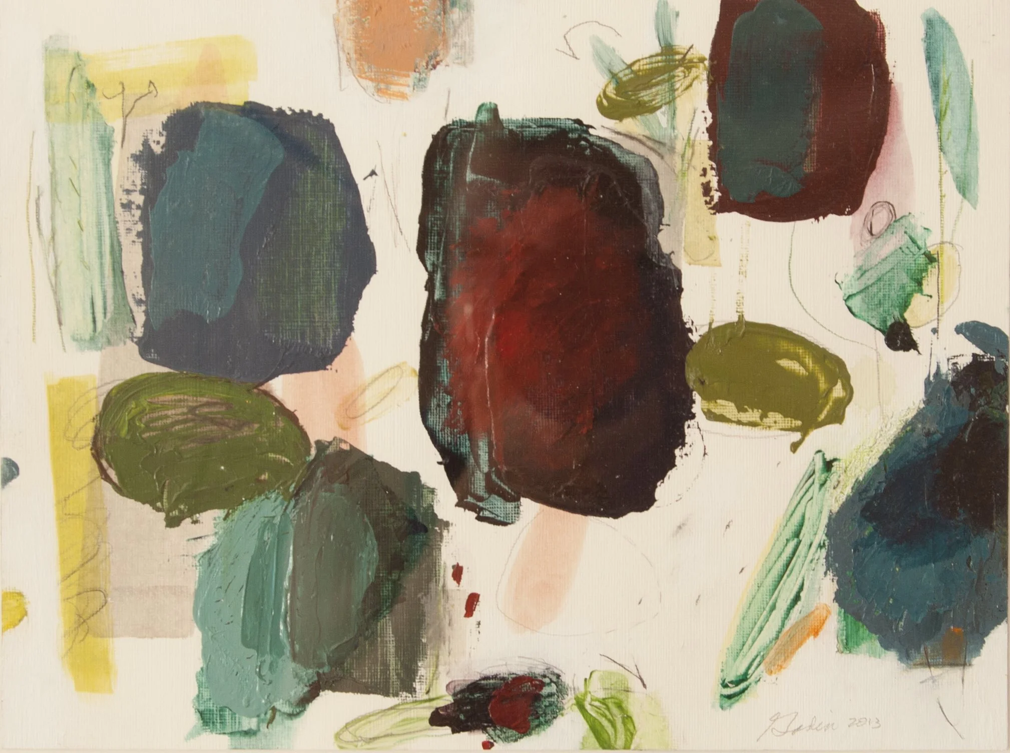 Cavalier Garden - Tily’s Space 9 x 12” acrylic and graphite on paper 2013