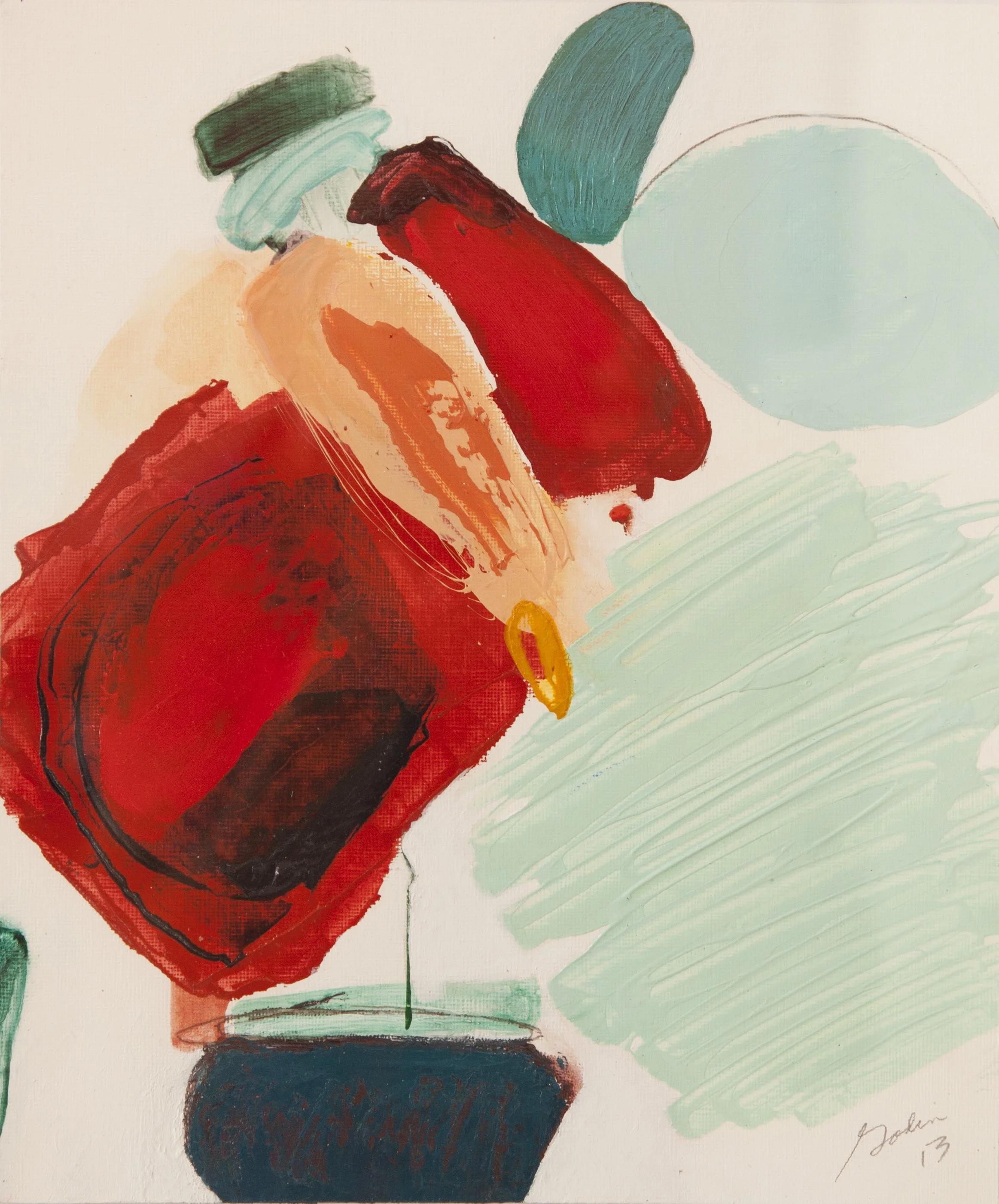 Cavalier Garden - Blow 11 1/4 x 9 1/2” acrylic on paper 2013
