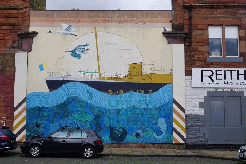 Location: The Leith Aquatic Mural, 2013 - Halmyre Street