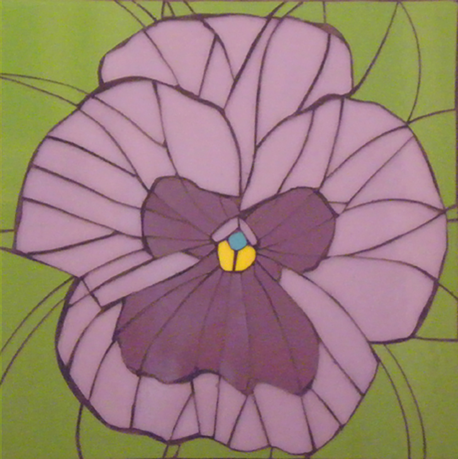 PURPLE FOR GERRI 18X18"