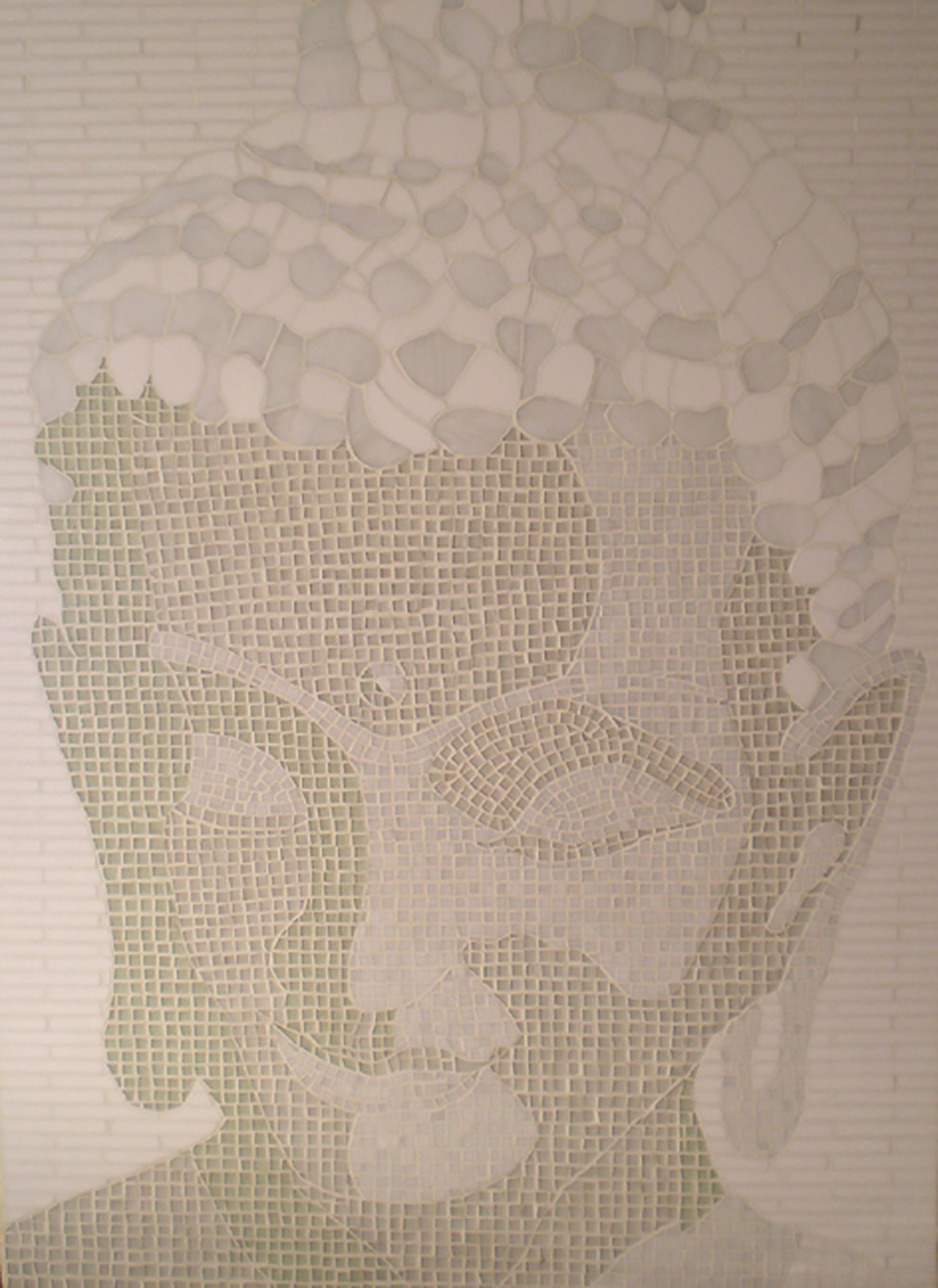 'WHITE BUDDHA' 42X48"