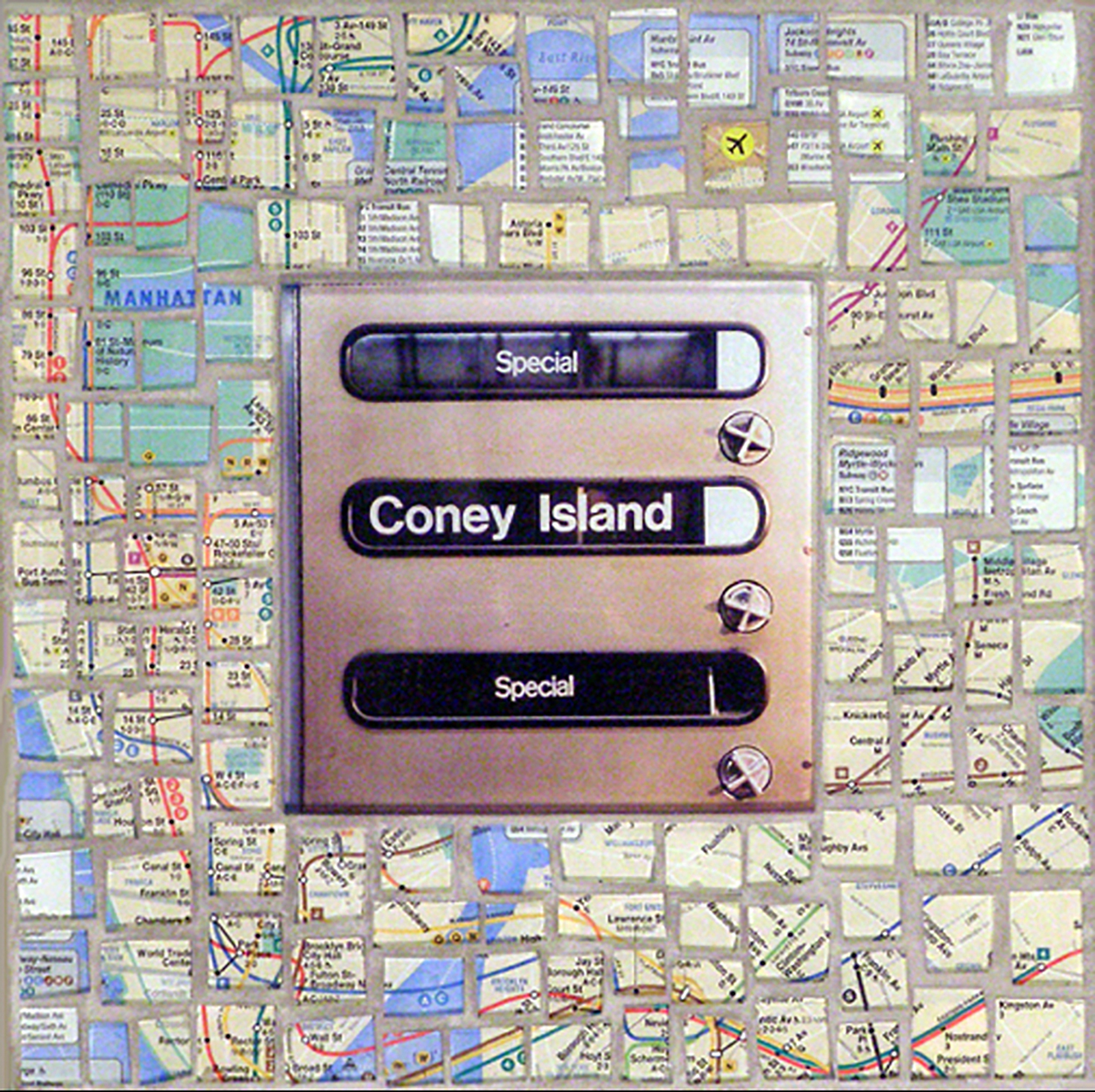 'CONEY ISLAND BOUND' 15X15"