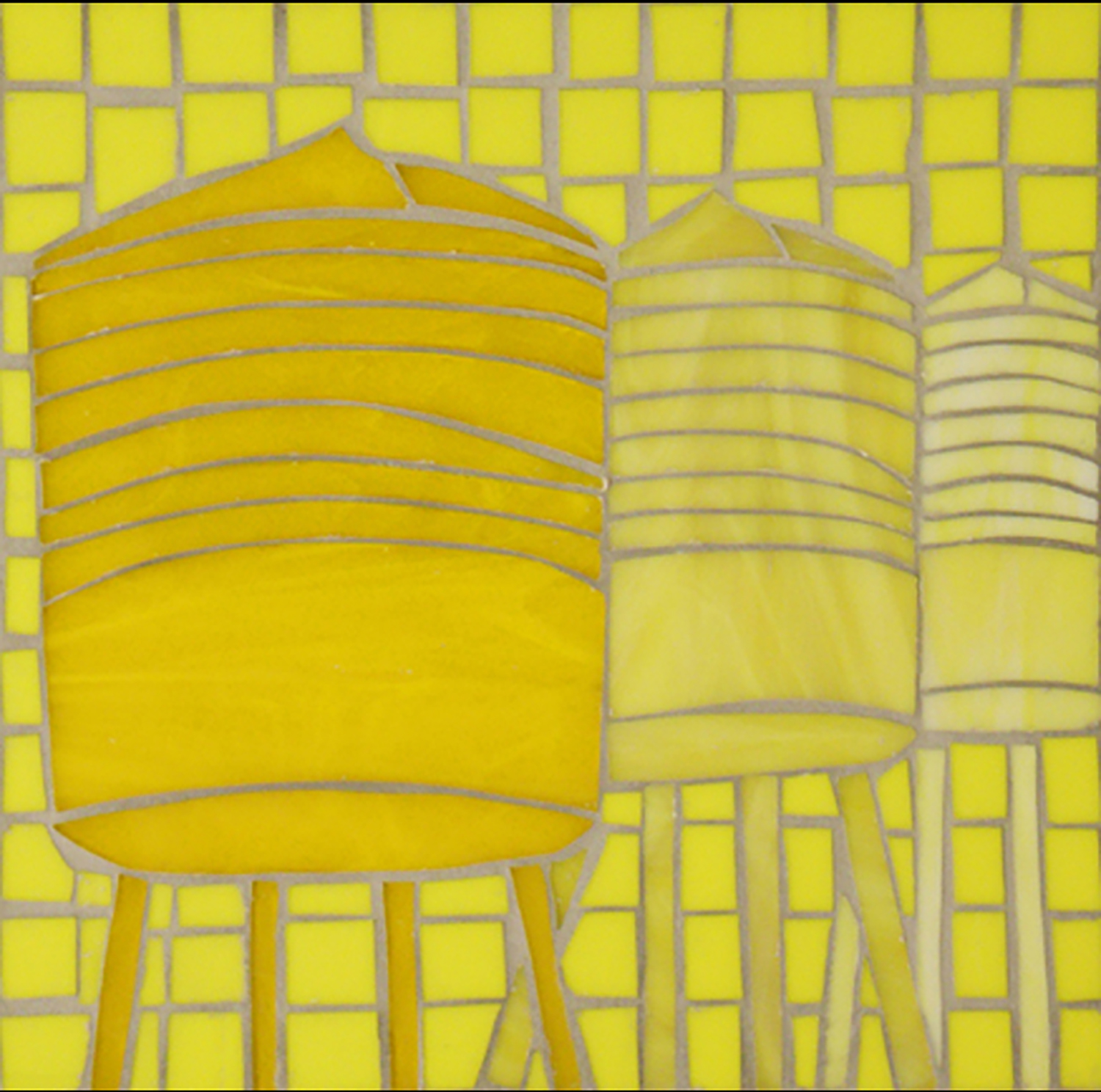 'WATER TOWERS OF INDUSTRY CITY' 12X12"