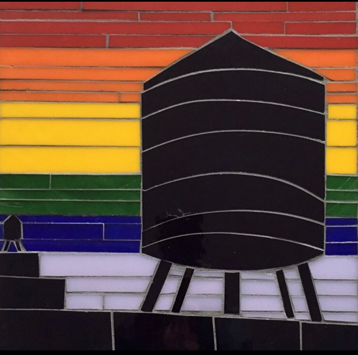 PRIDE WATER TOWER 12X12"