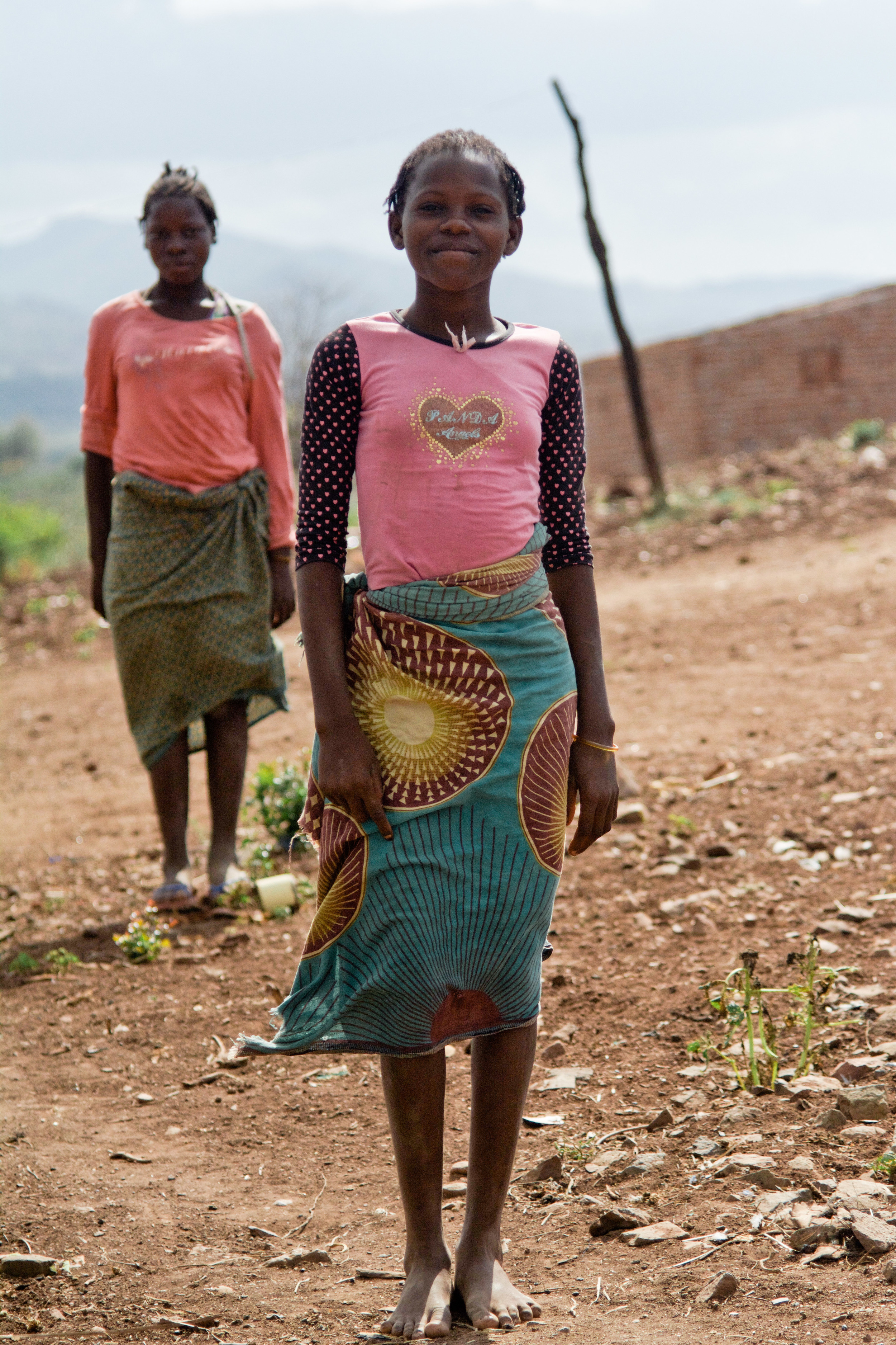 These two young ladies posed on their own for a portrait when they saw my camera.