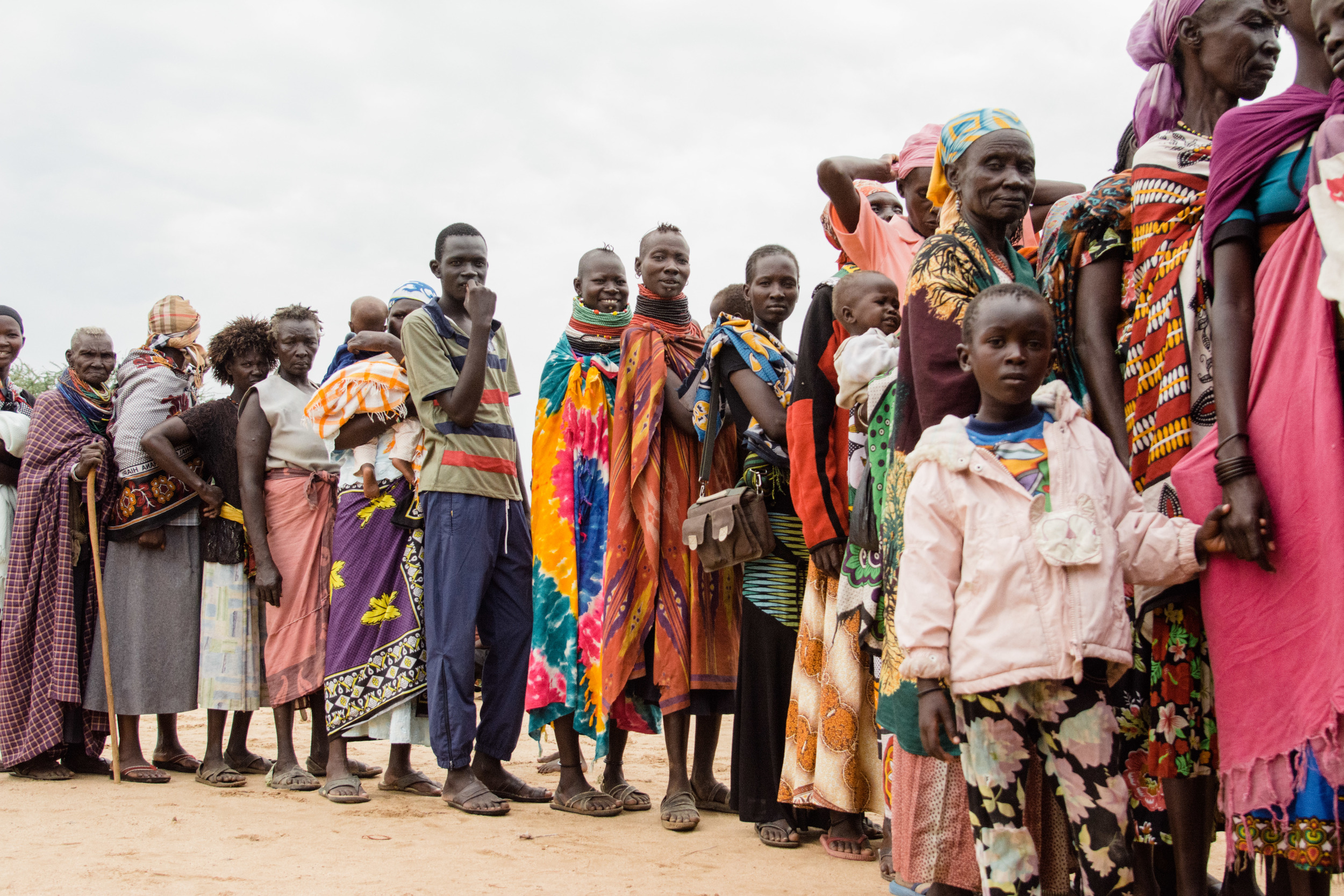 Patients waiting in line to be registered