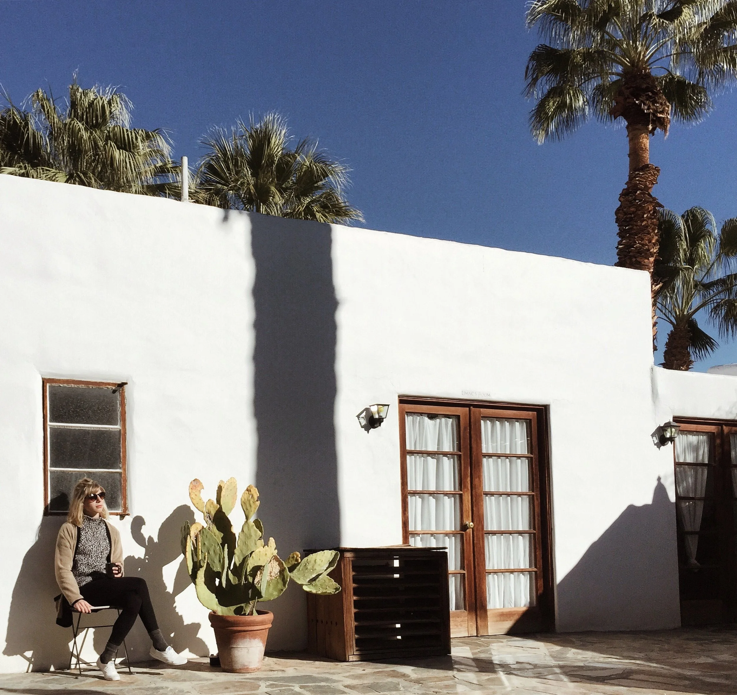 Luxurious, sun-drenched morning in Palm Springs