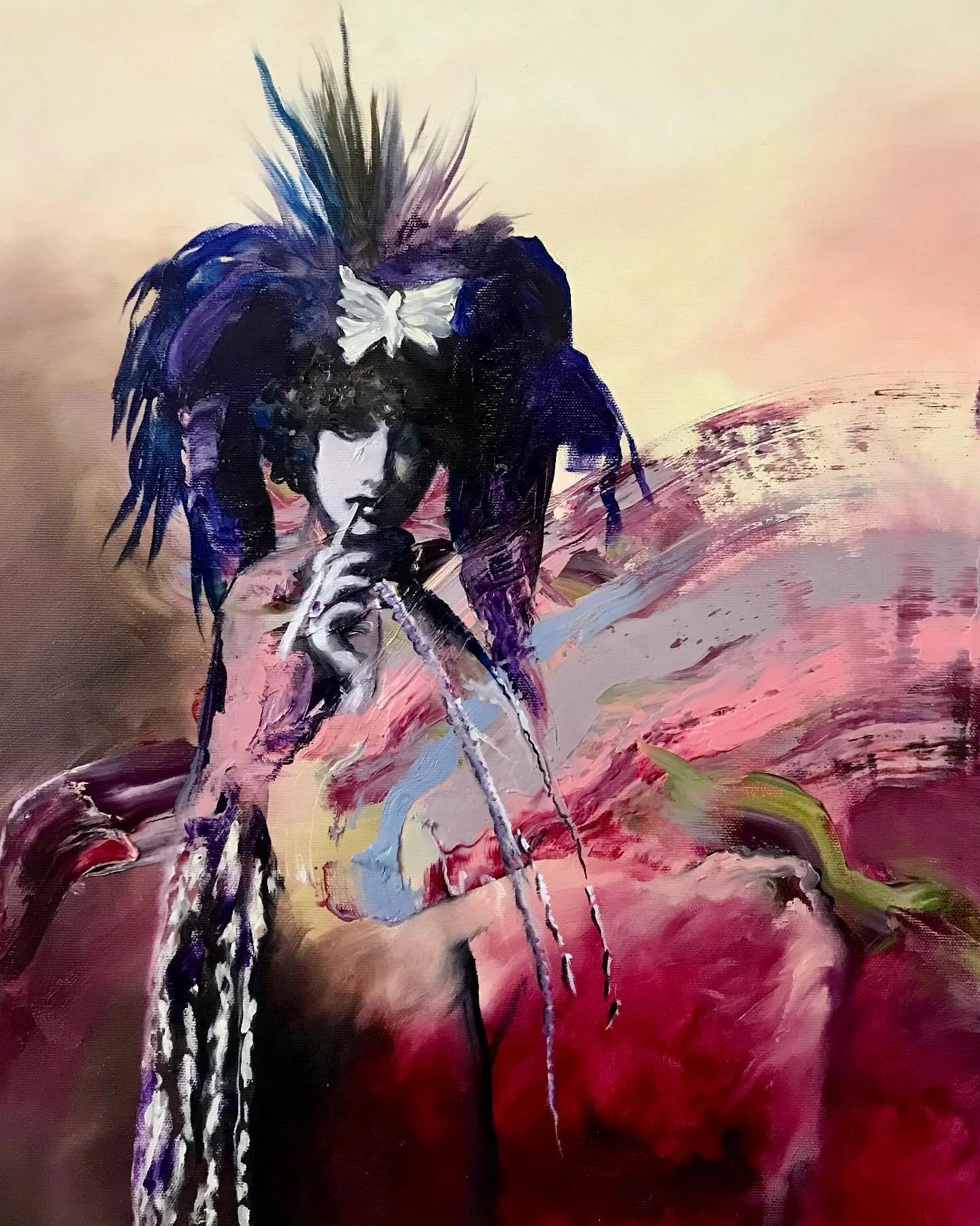 Luisa (Farewell to the Nomad), 50x40cm, oil on canvas #oilpainting #luisacasati