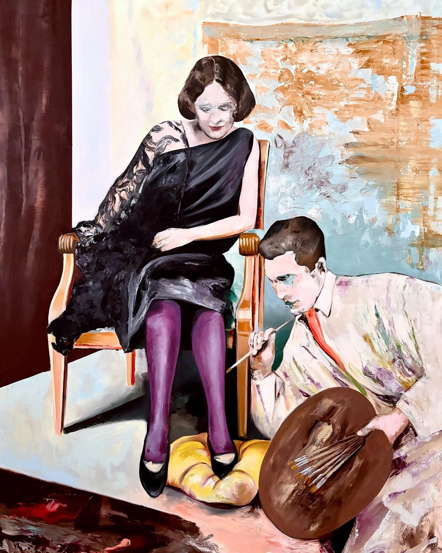 The Painter (100 x 130 cm, oil on canvas)