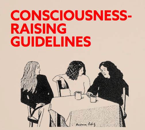 from Trying to Make the Personal Political: Feminism and Consciousness-Raising published by Half Letter Press. Available here .
