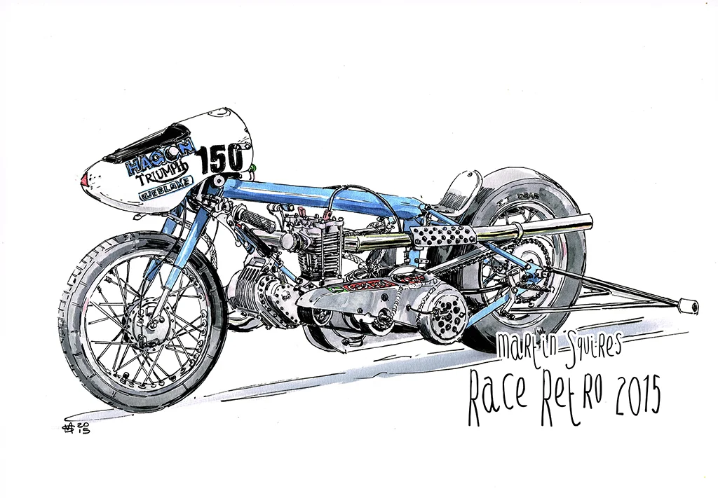1973 Hagon, Triumph, Weslake Sprint Bike