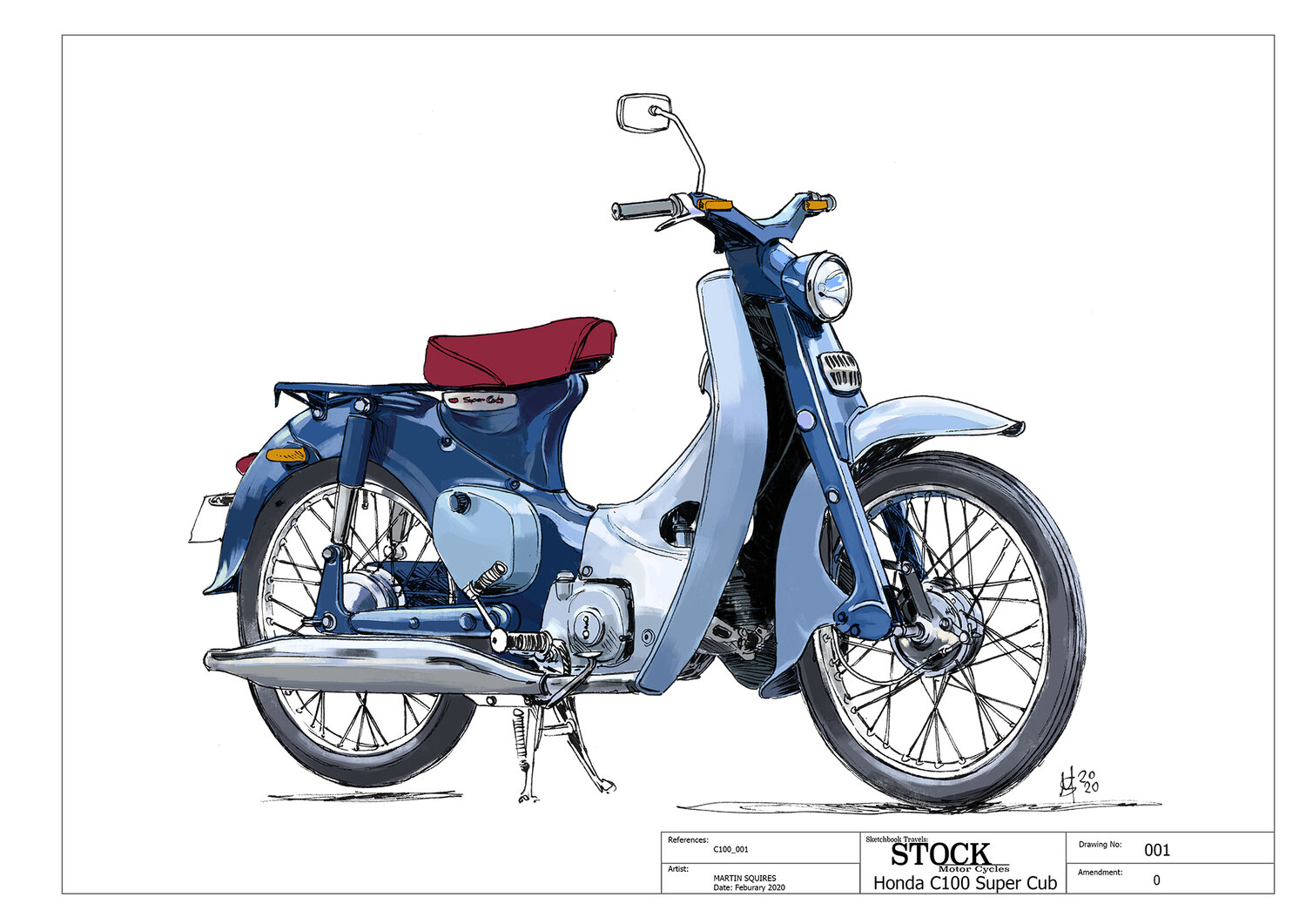 Honda Super Cub — Sketchbook
