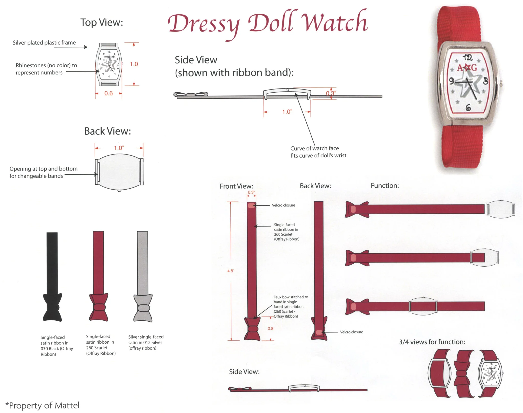 Dressy Doll Watch