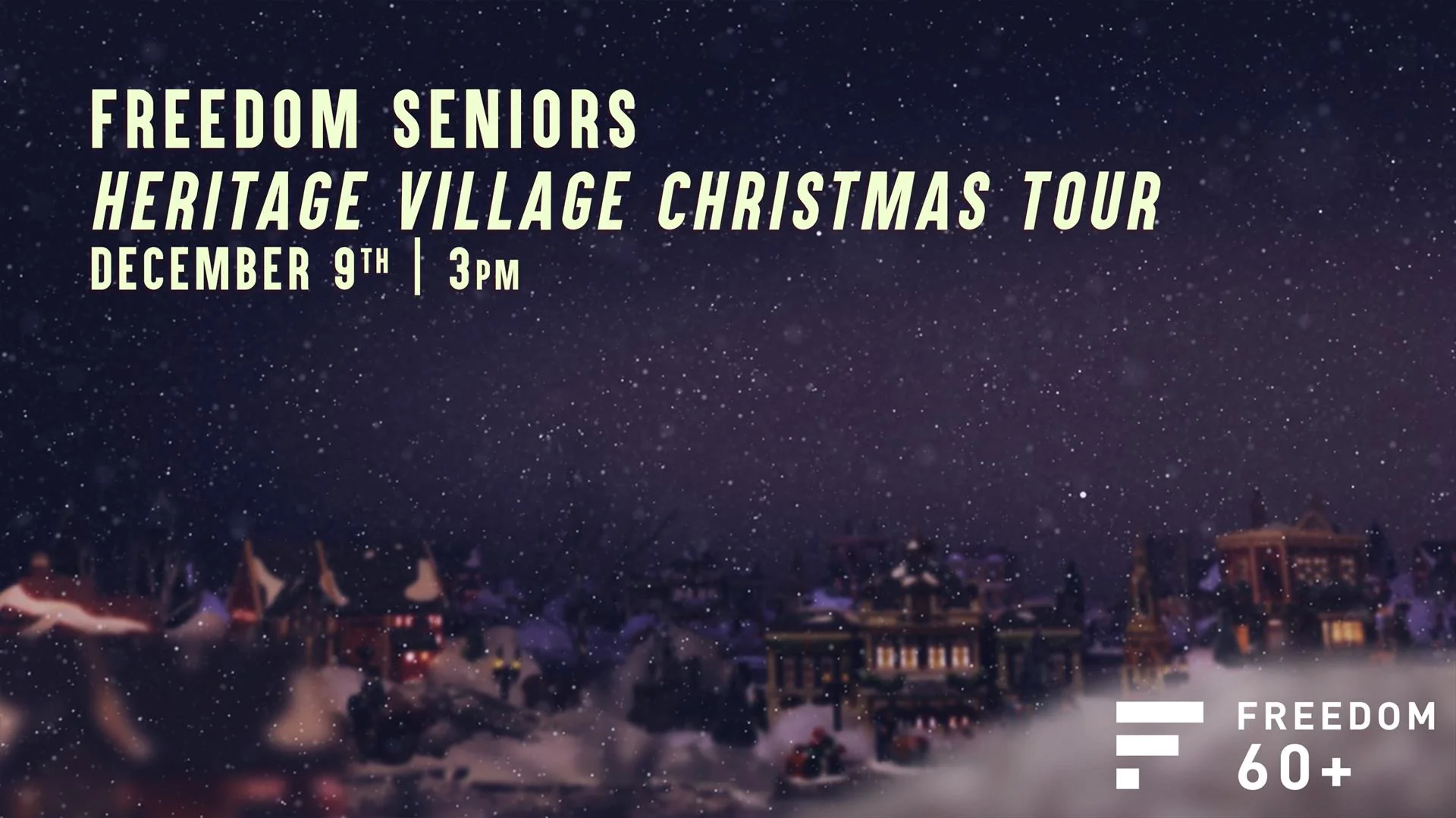Don’t miss the Dallas Heritage Village “Candlelight" event with the Freedom Seniors! You’ll enjoy great Christmas traditions with strolling carolers, carriage rides, hayrides, crafts and delicious holiday treats, all surrounded by flickering candle lined pathways winding through Historic buildings dressed in traditional holiday decorations from late 1800 to early 1900’s. We will leave the church at 3PM and return at 8PM. The cost is $10 per person. Reserve and pay for your spot today by clicking here!