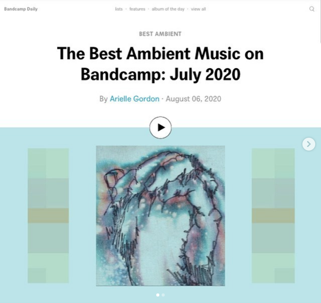 Thank you&nbsp;Bandcamp&nbsp;and Arielle Gordon for adding ‘Beta’ to the July list of Best Ambient Music.