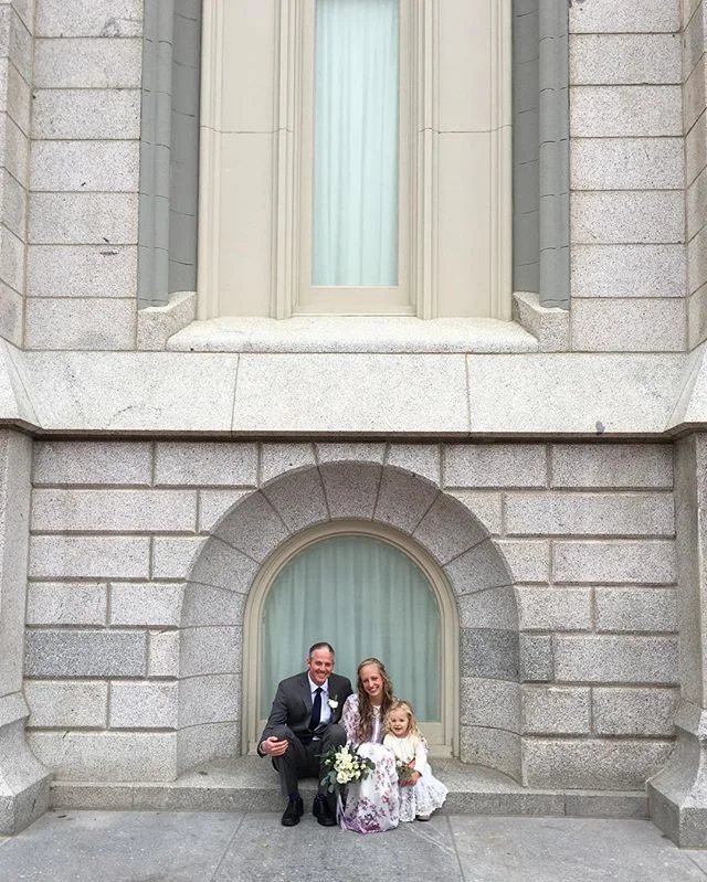 Happiest couple and the cutest little photo bomber #libbyandshad4eva