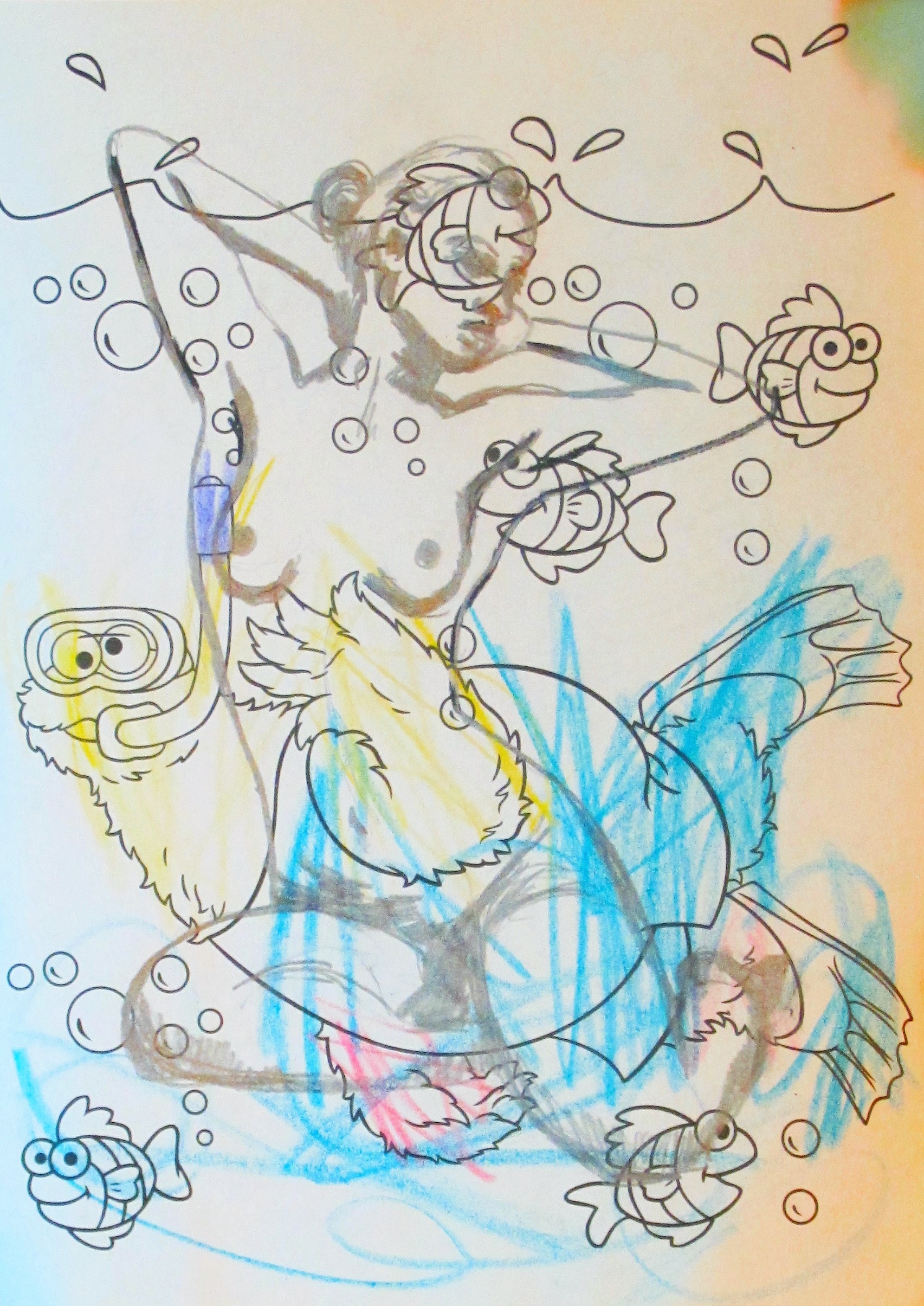 "Cookie Swimming" from "Art Time Mama" series, 2012-currently