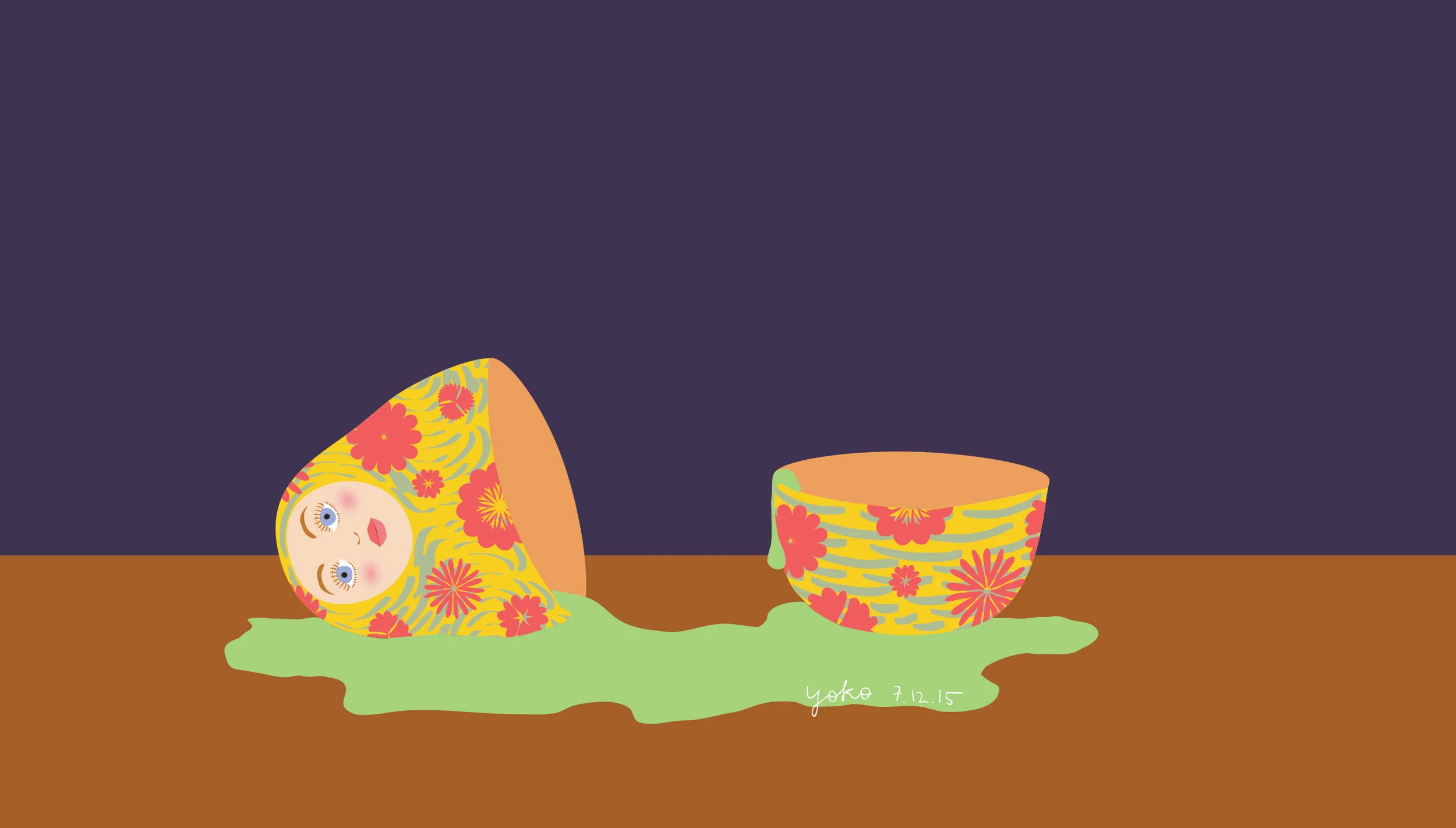   matryoshka   (goo 2) , 2015. 