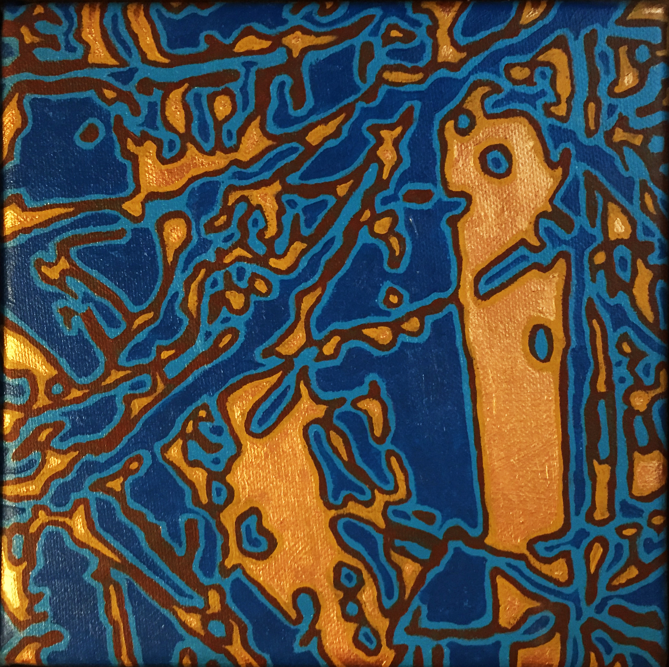 Tanka with Copper and Blue