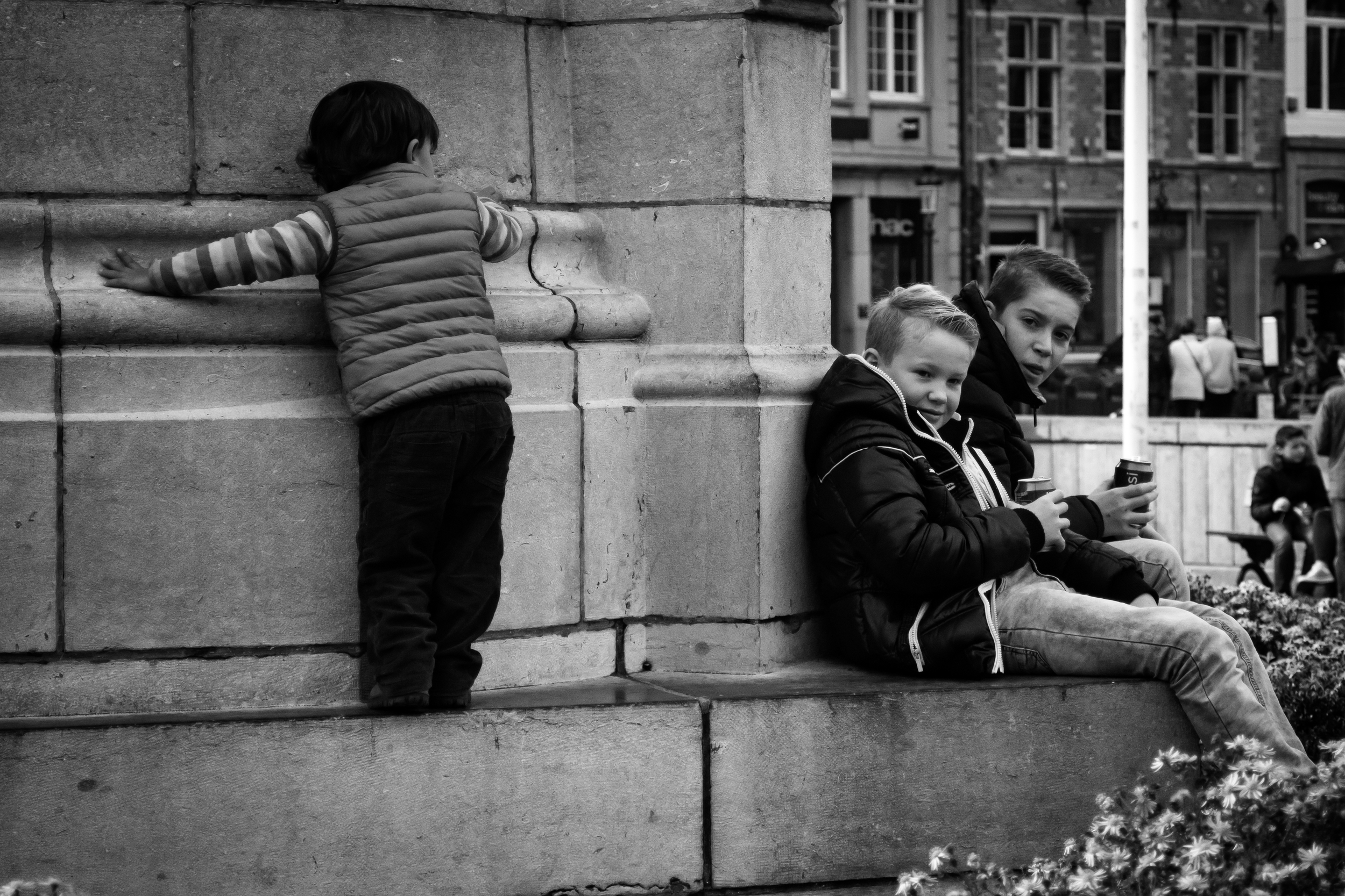 Viewfinder-straatfotografie-Grote-Markt-Brugge-Belfort