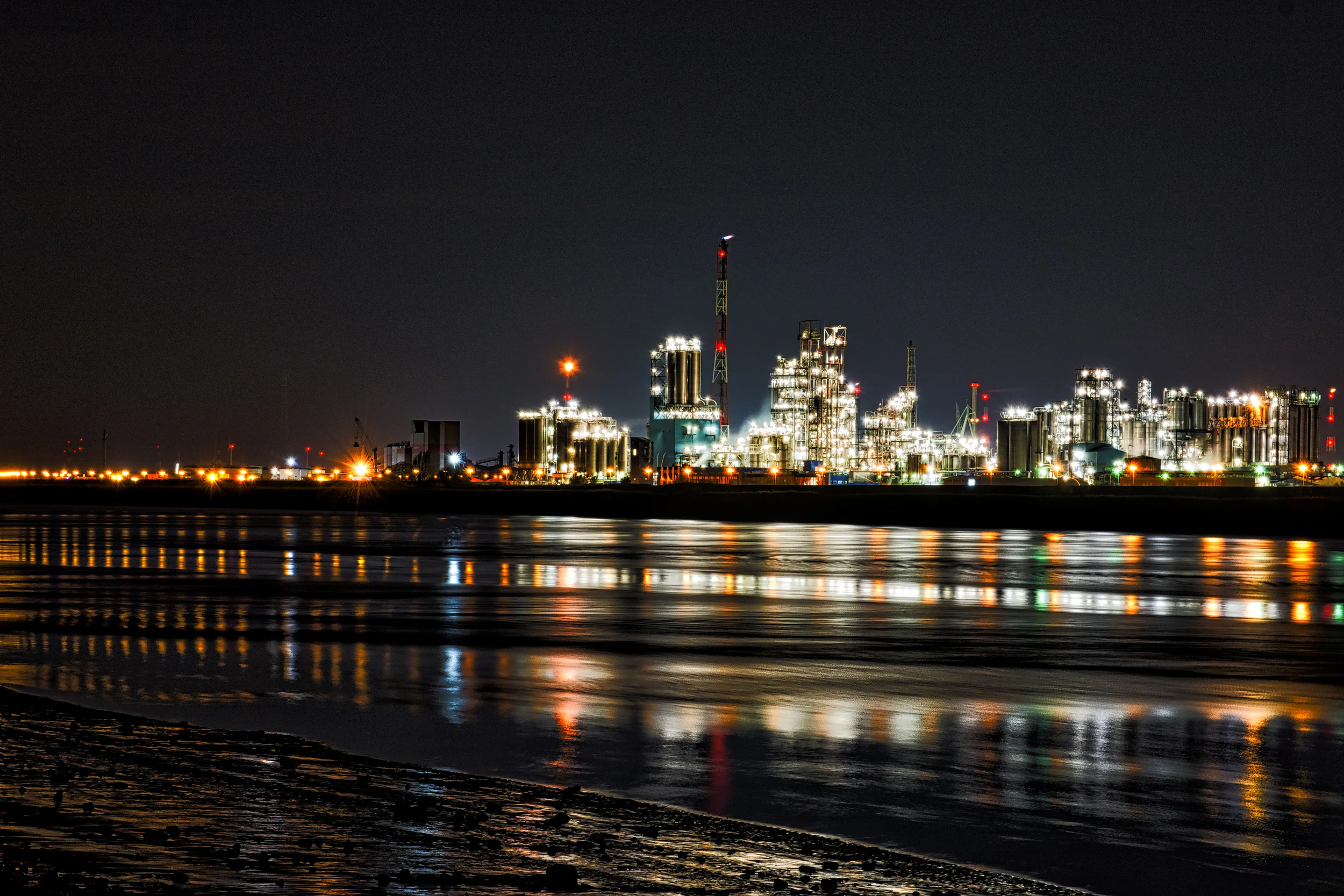 Dezelfde haven van Antwerpen met ISO 320 - 52mm - 11 sec - f8