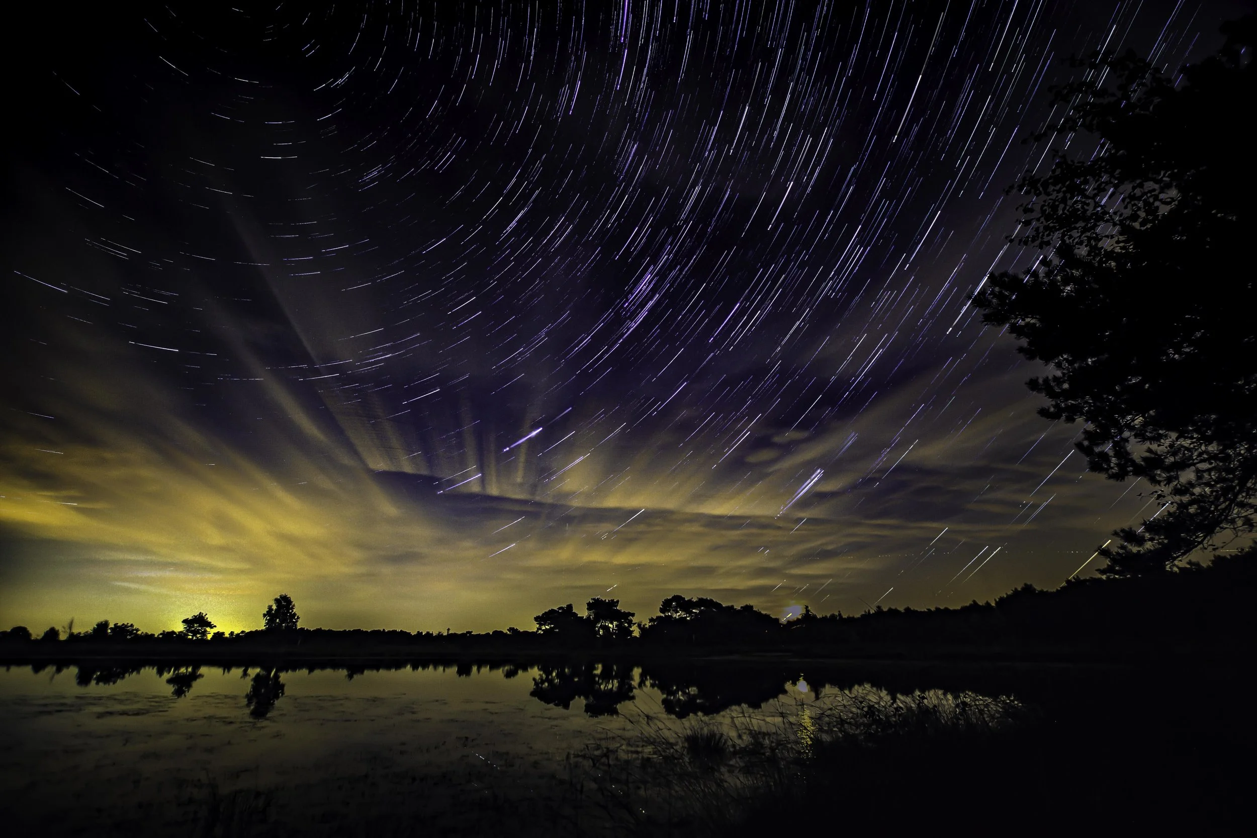 Startrails fotograferen op de Kalmthoutse Heide 
