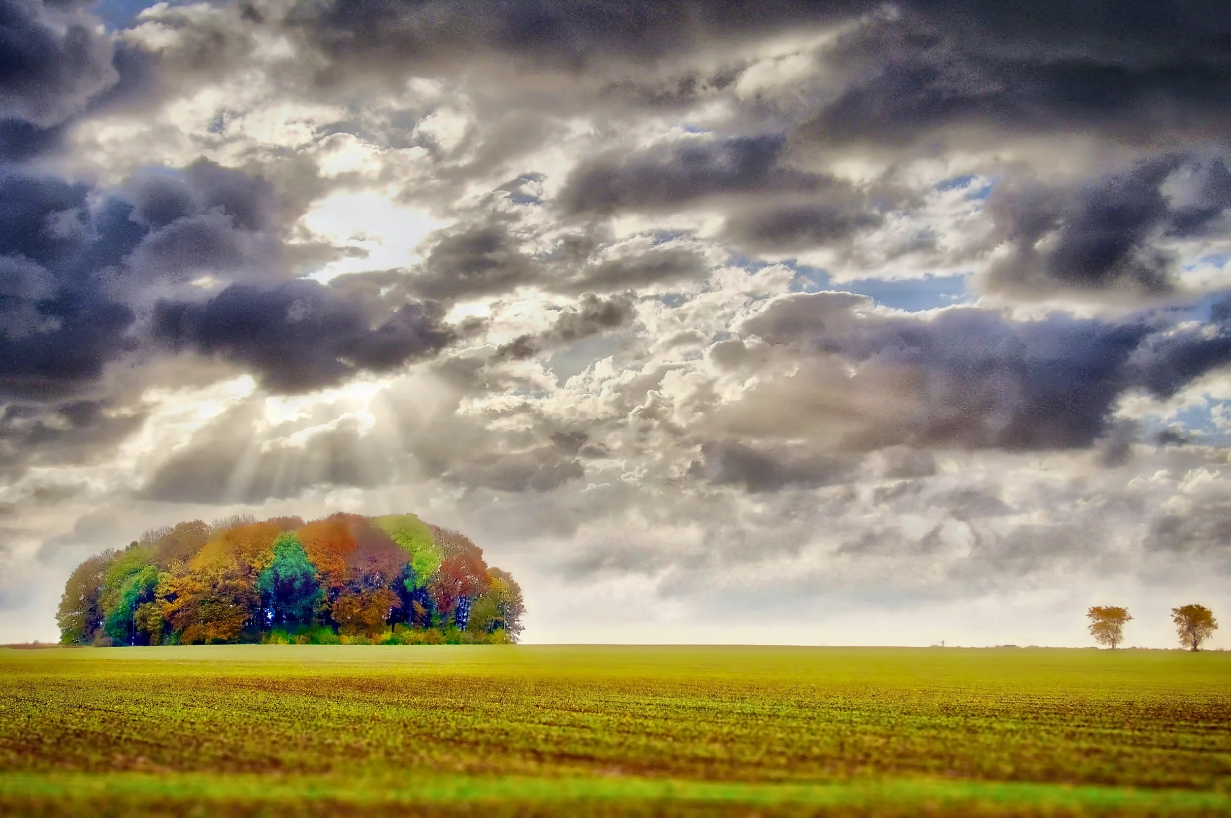 Landschap in Gembloux. 