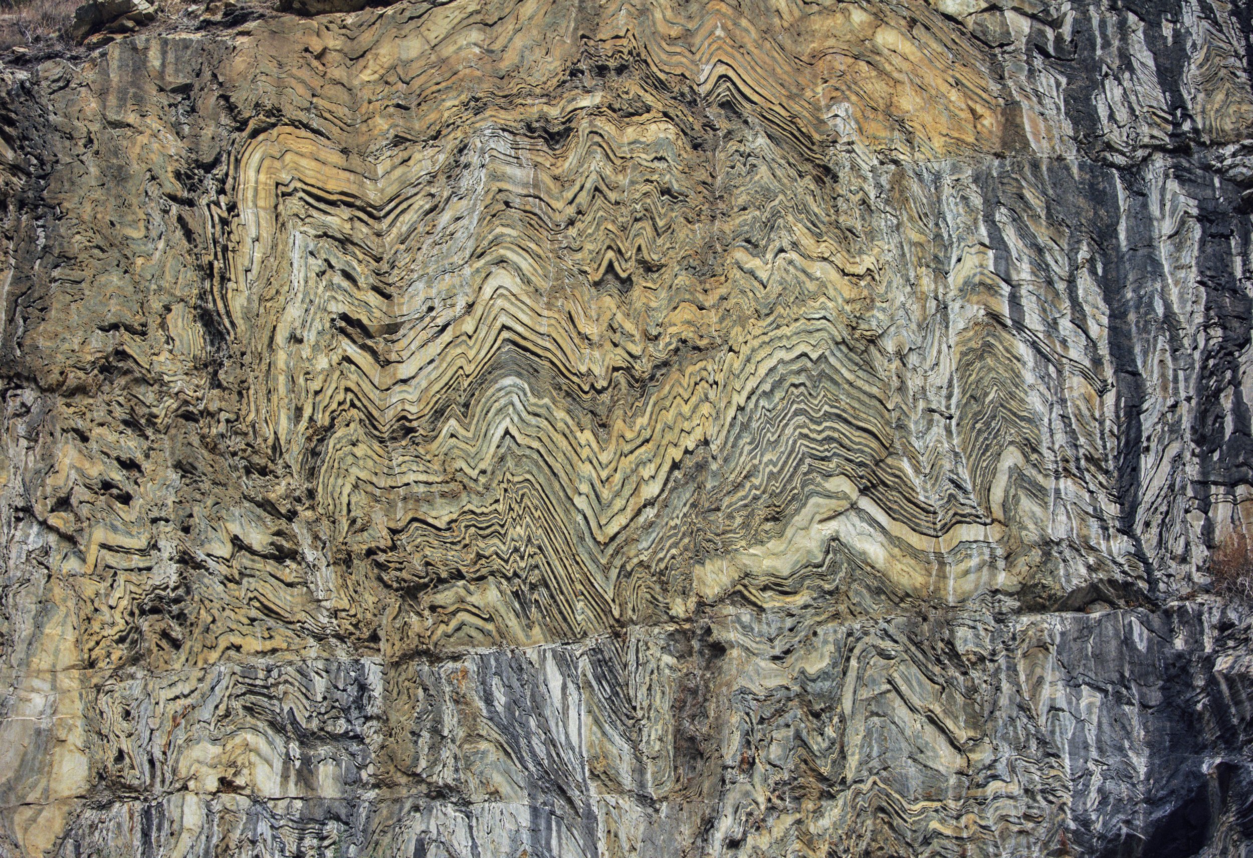 Road Cut in Kings Canyon NP, California