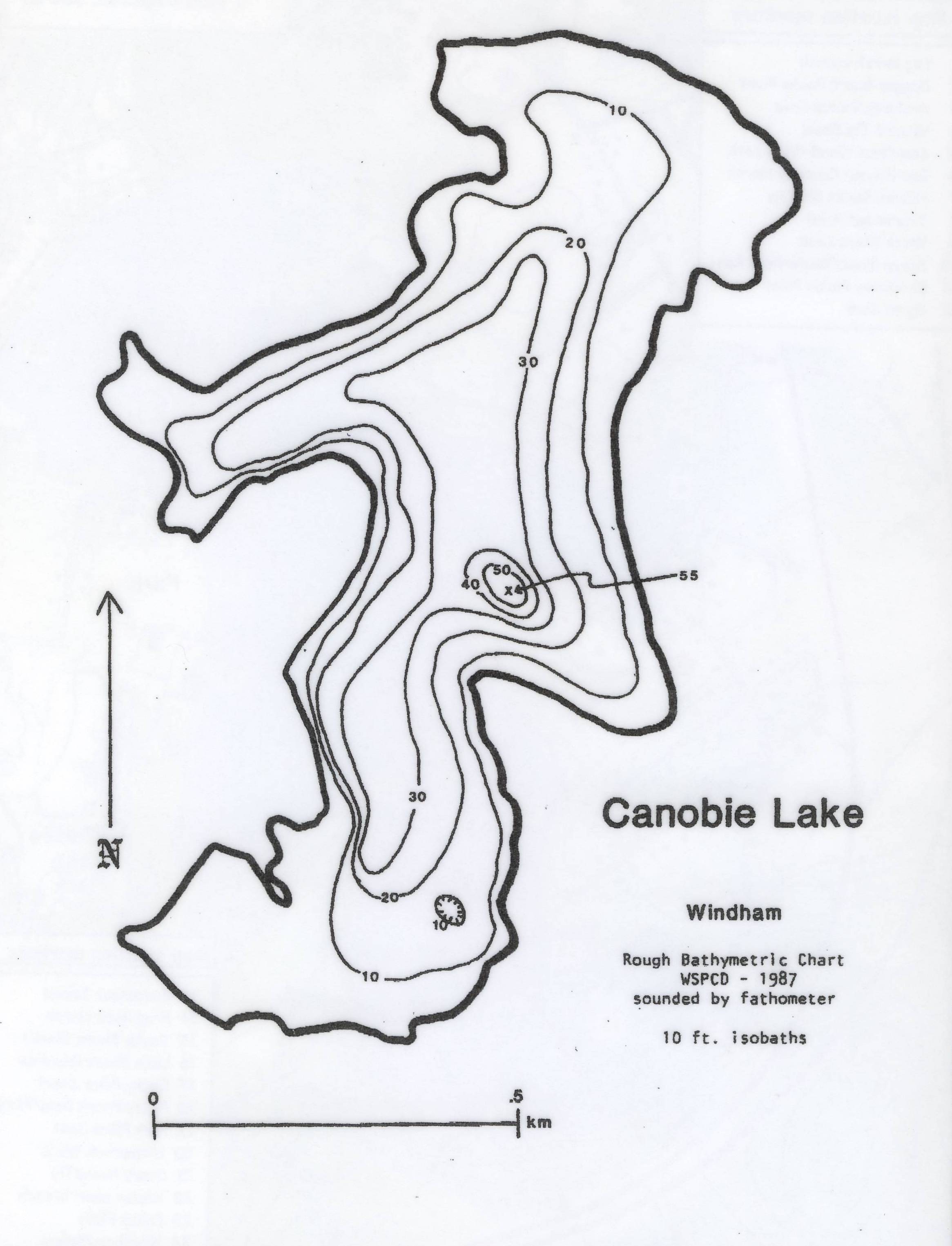 Cow Lake Depth Chart
