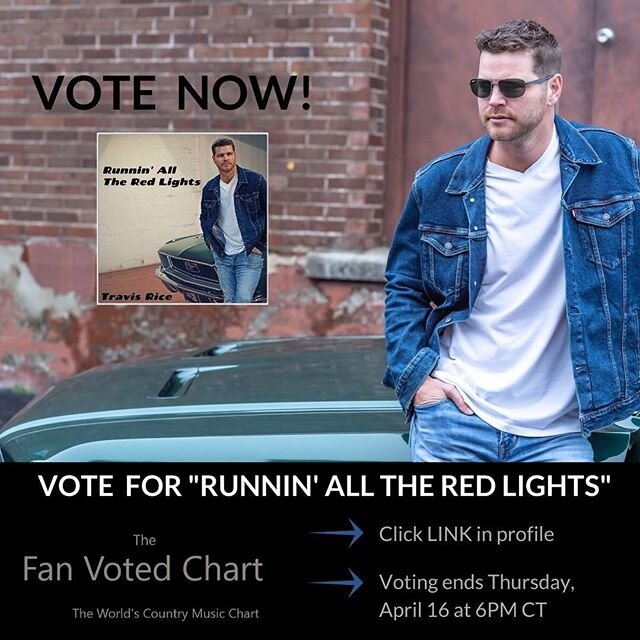 We&rsquo;re back on The Fan Voted Chart with the brand new single &ldquo;Runnin&rsquo; All The Red Lights.&rdquo; I need your help y&rsquo;all. You helped get &ldquo;Always Have Mexico&rdquo; to Number 1 for eight straight weeks. Let&rsquo;s do this 