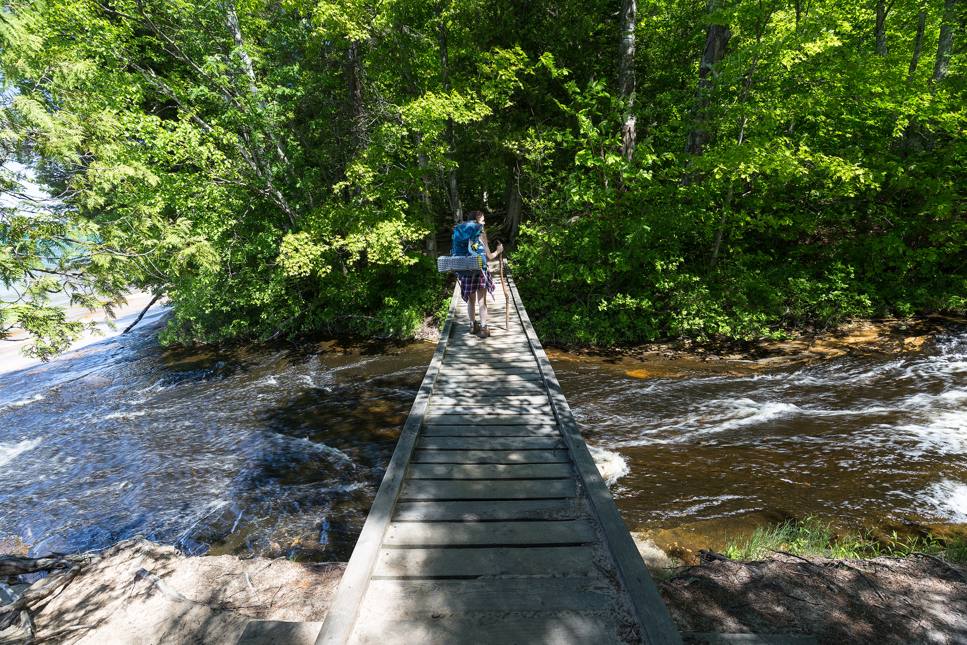 Backpacking in Pictured Rocks National Lakeshore