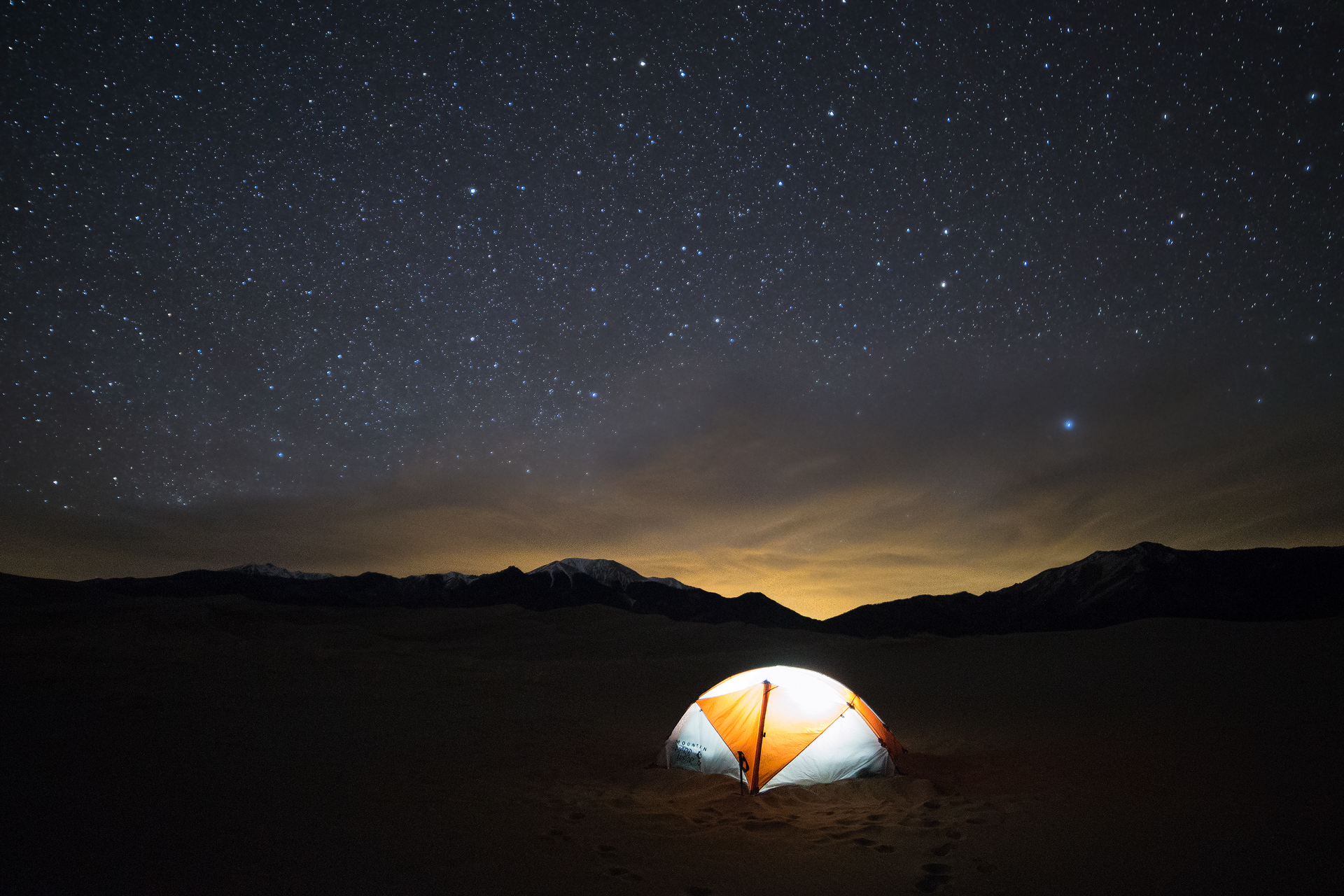 f/2.8, ISO 5000, 30", Great Sand Dunes National Park, 3/8/16, 2:30am.