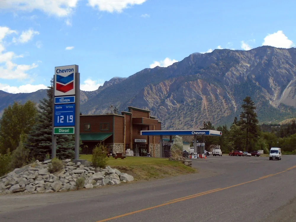 Chevron service station - Lillooet BC