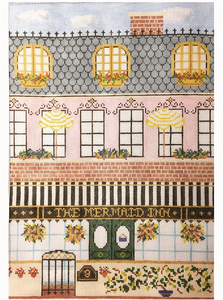 The Mermaid Inn 15I 13"x9" on 18 mesh *Stitch Guide Available