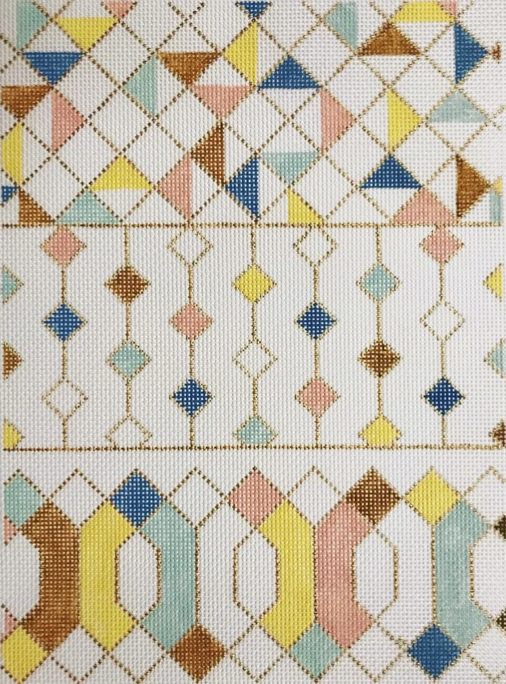 Triple Color Block 15KK-7 9" x 12" on 13 mesh